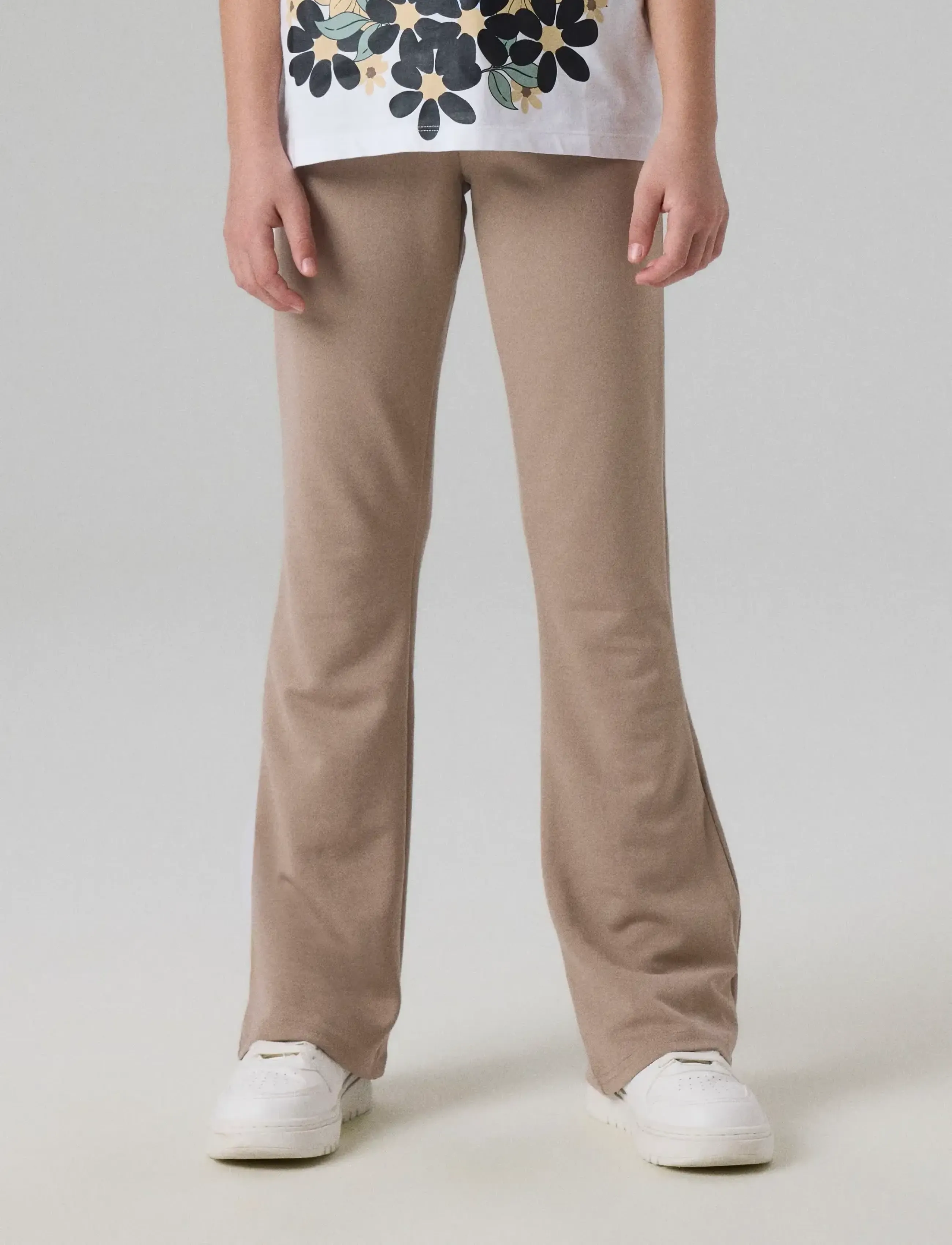name it Nkffrikkali Bootcut Pant Noos, Børn, Bootcut Bukser, Beige, Str: 98
