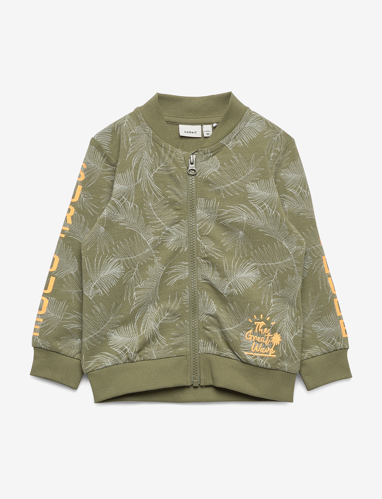 name it - NMMJAZZO LS LIGHT SWEAT CARD UNB - loden green - 0