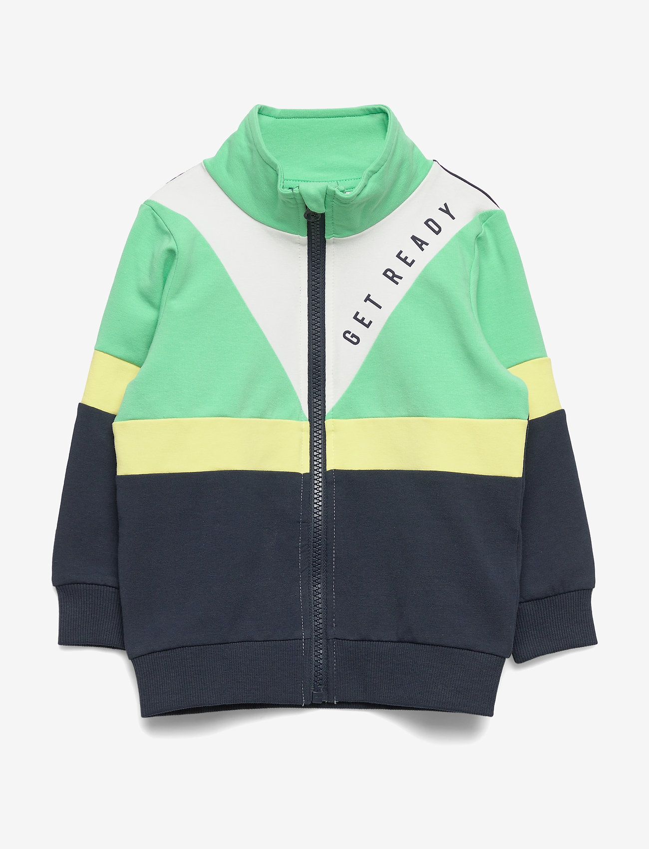 name it - NMMHALLA LS LIGHT SWEAT CARD UNB - spring bud - 0