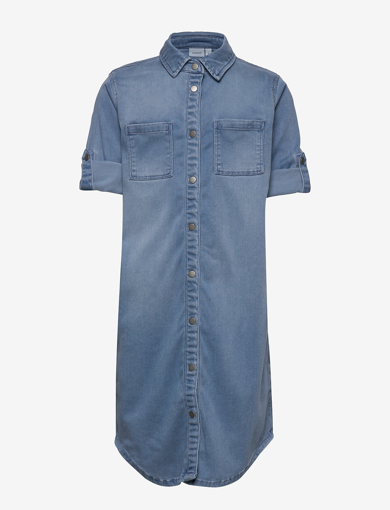 name it - NKFBATORA DNM 1349 SHIRT DRESS - light blue denim - 1