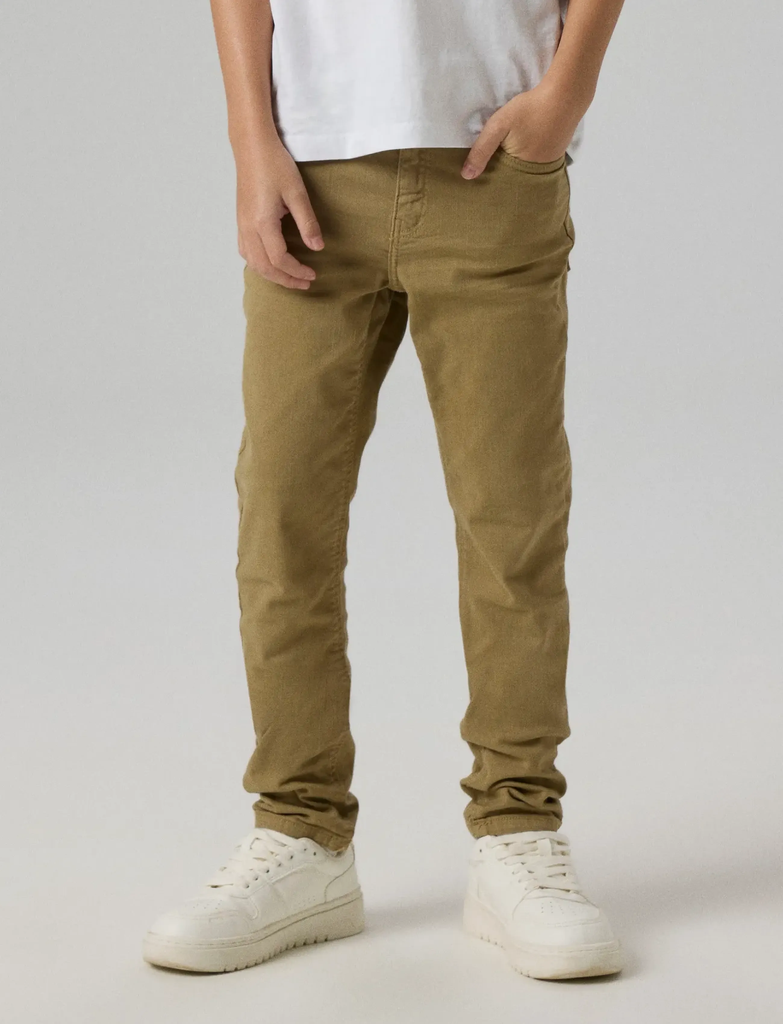 name it - NKMTHEO XSLIM TWI PANT 1111-TP NOOS - skinny-gallabuxur - kelp - 4