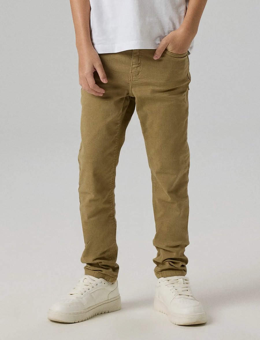 name it - NKMTHEO XSLIM TWI PANT 1111-TP NOOS - skinny-gallabuxur - kelp - 4