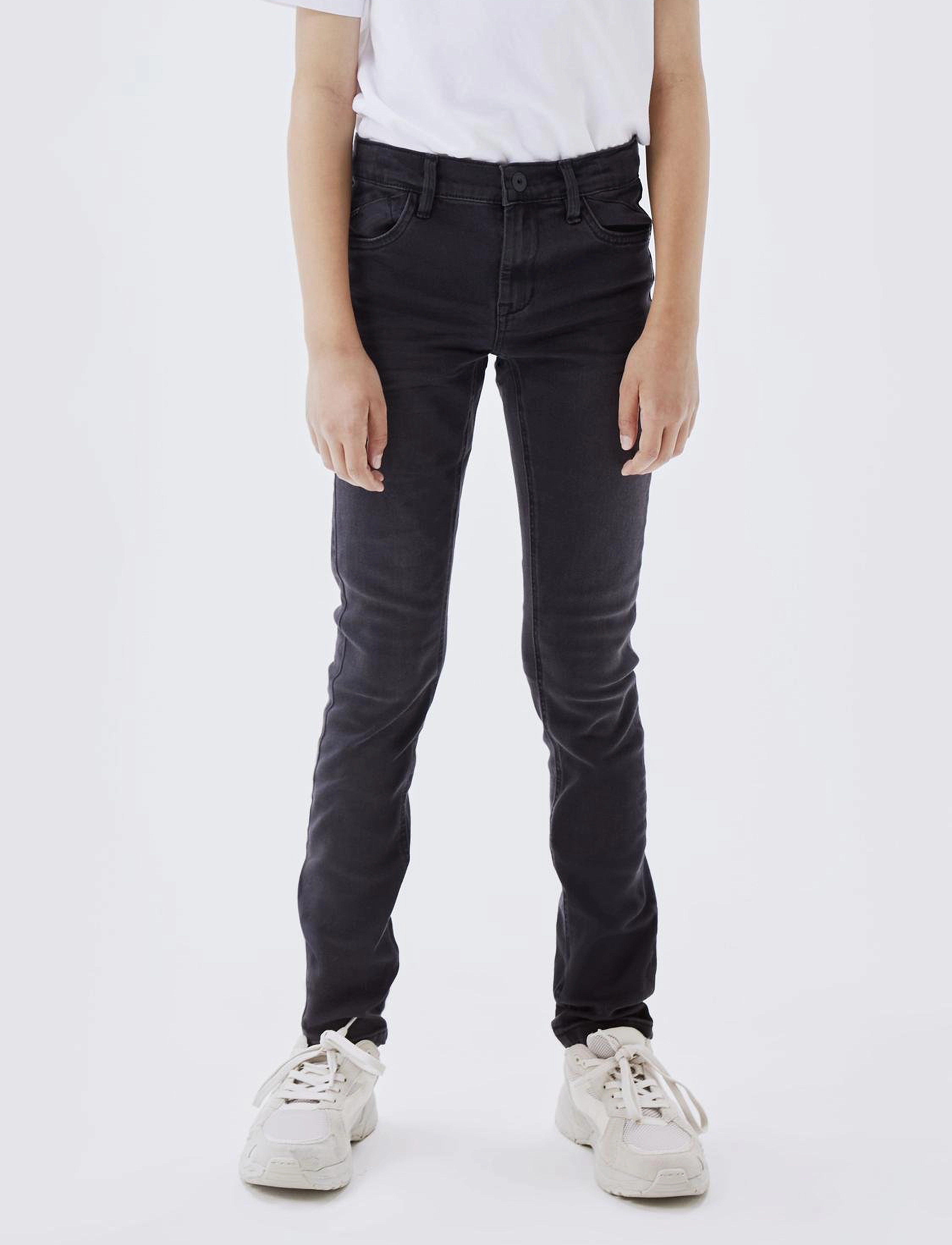 name it Nkmpete Skinny Jeans 2012-On Noos, 176, Jeans, Grau - Kinder