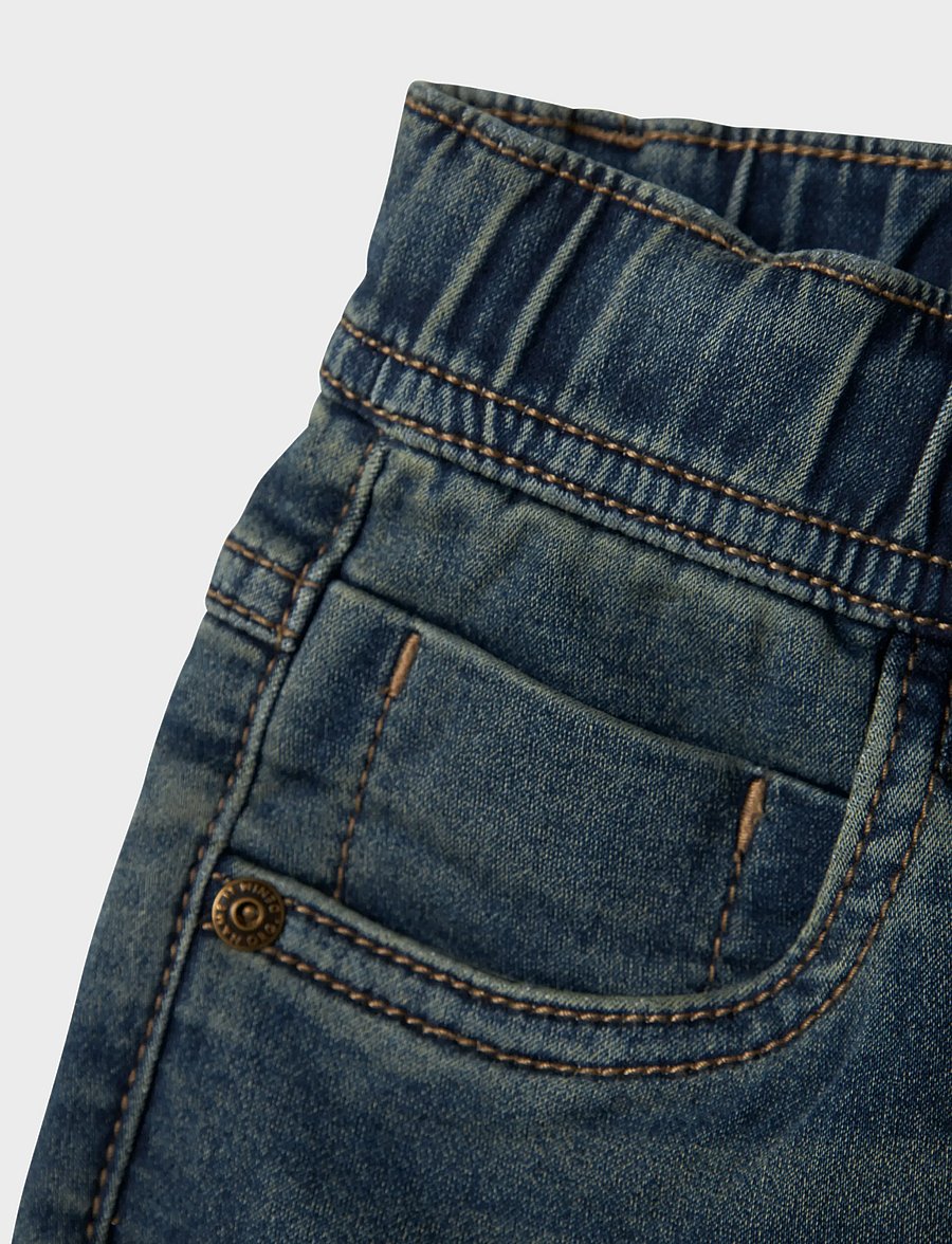 name it - NKMRYAN SLIM SWE JEANS 5225-TH NOOS - skinny jeans - vintage dark blue denim - 4