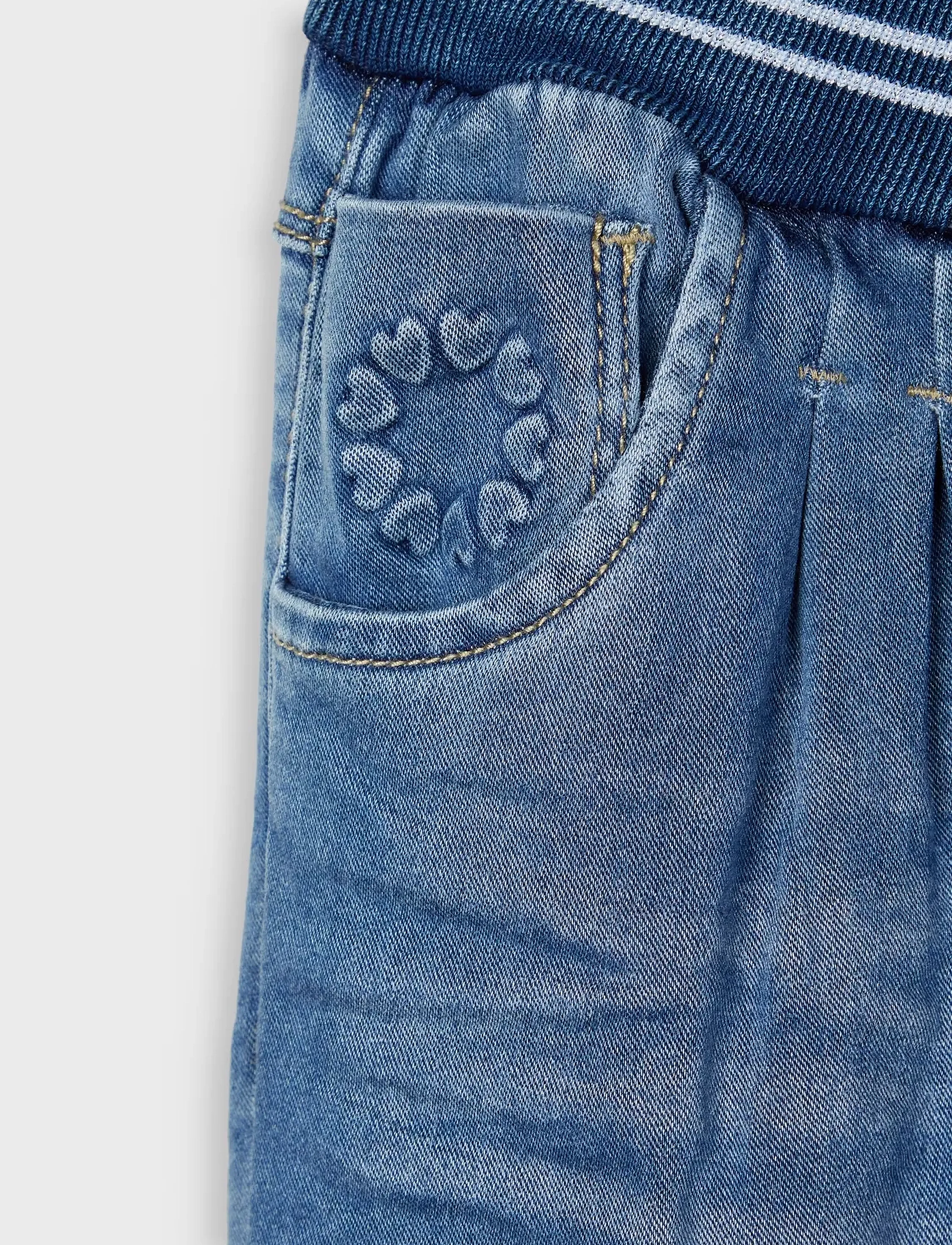 name it - NMFBIBI DNMTORAS 2468 PANT NOOS - de laveste prisene - medium blue denim - 3