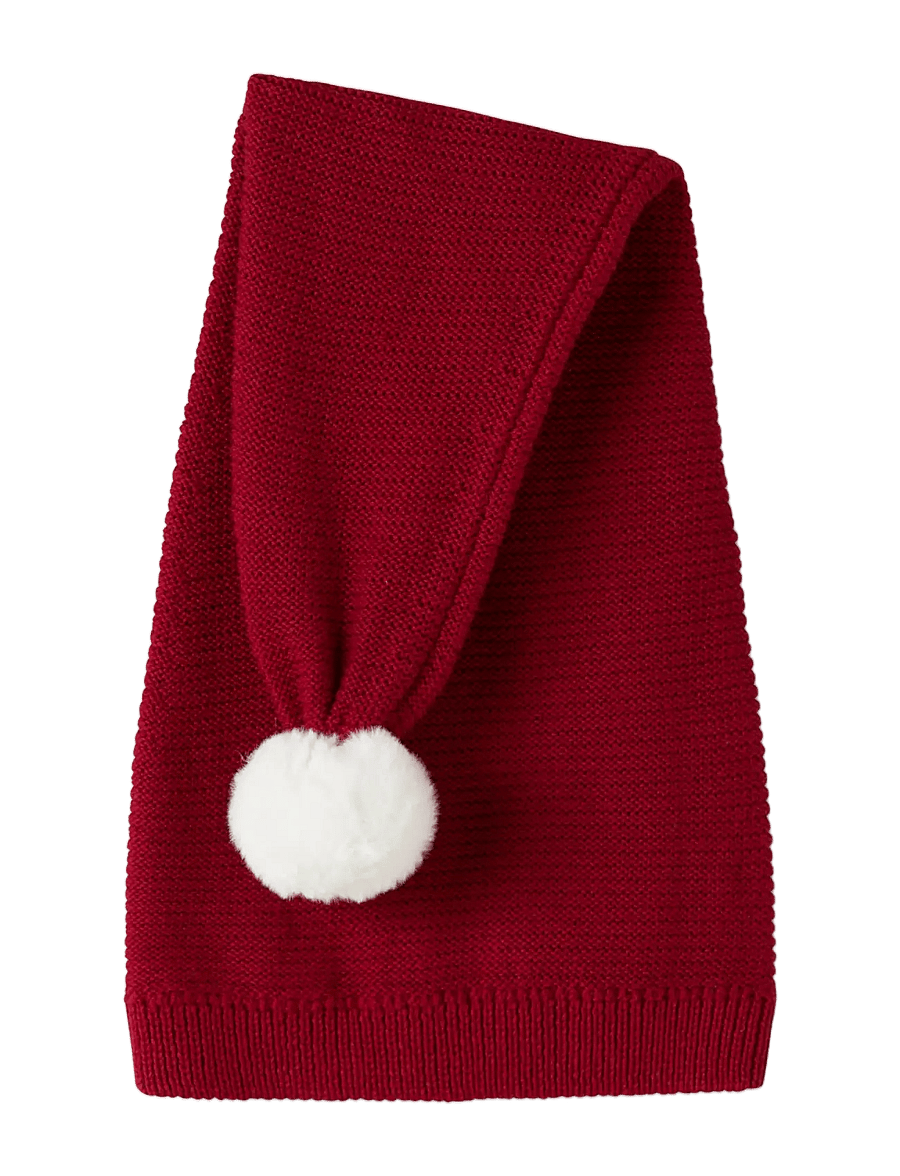 name it - NMNRINJAHA KNIT HAT - talvemütsid - red dahlia - 2