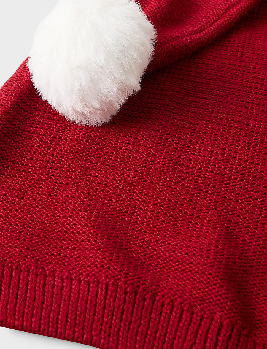 name it - NKNRINJAHA KNIT HAT - wintermützen - red dahlia - 3