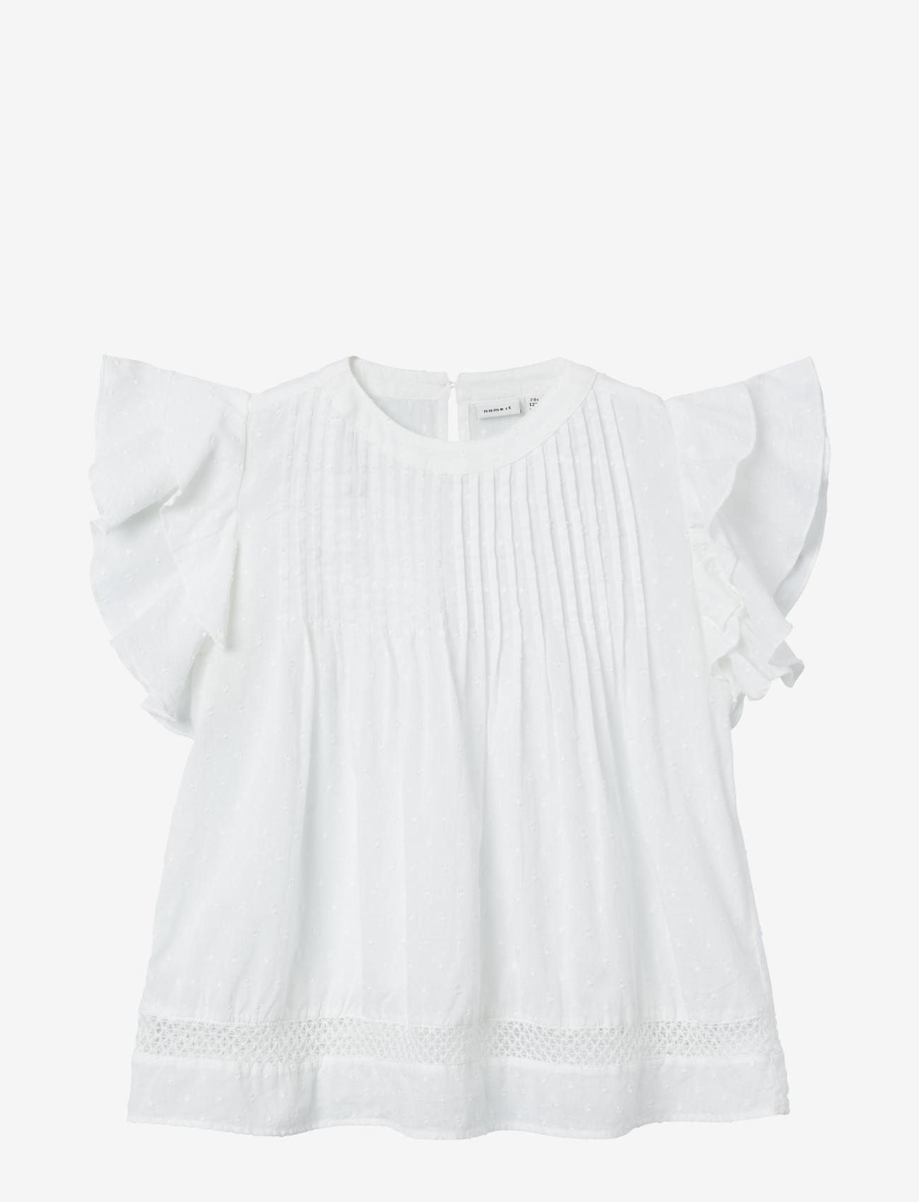 name it - NKFFARIDE SS TOP NOOS - lägsta priserna - bright white - 1
