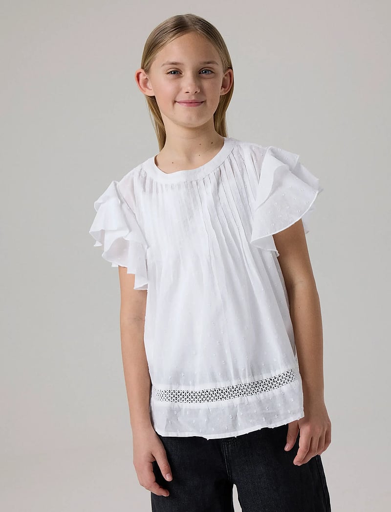 name it - NKFFARIDE SS TOP NOOS - blusar & tunikor - bright white - 0