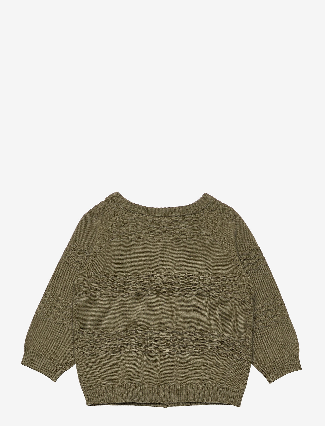 name it - NBMDESET LS KNIT CARD - ivy green - 1