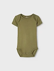 name it - NBMBODY 3P SS LODEN DINO NOOS - kortærmede - loden green - 7