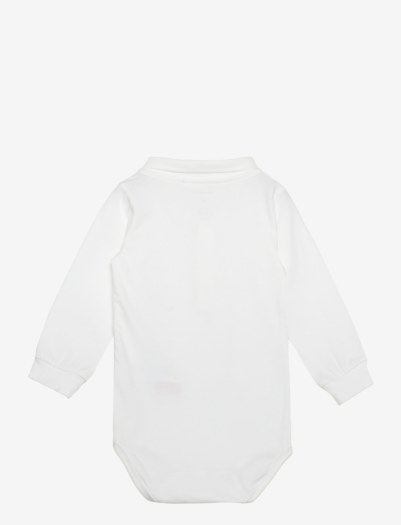 name it - NBMHOLGER LS POLO BODY NOOS - rompers met lange mouwen - bright white - 2