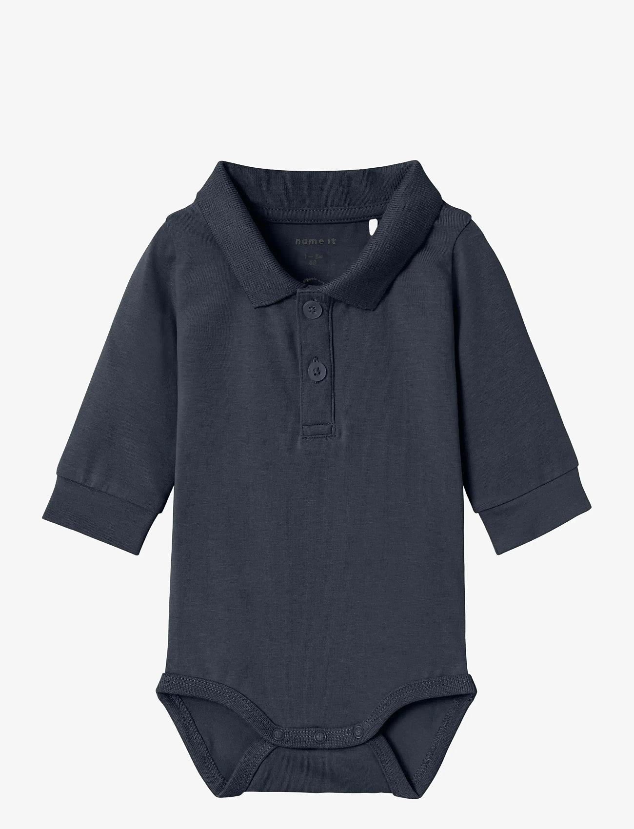 name it - NBMHOLGER LS POLO BODY NOOS - langärmelige bodys - dark sapphire - 1