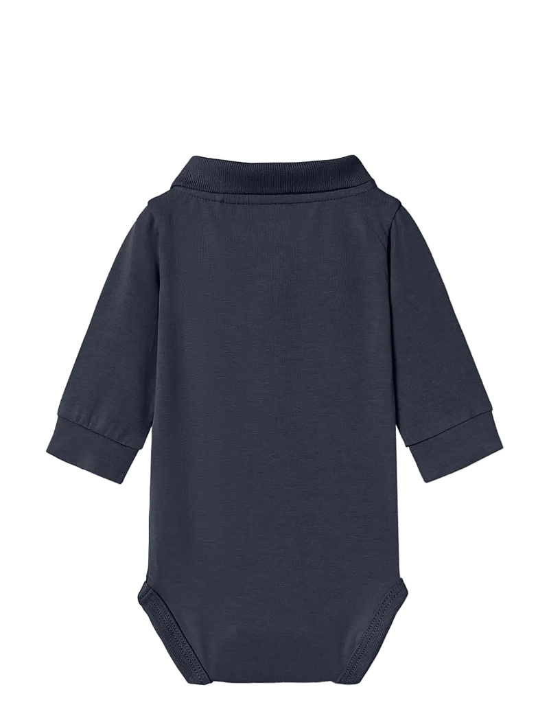 name it - NBMHOLGER LS POLO BODY NOOS - langärmelige bodys - dark sapphire - 2