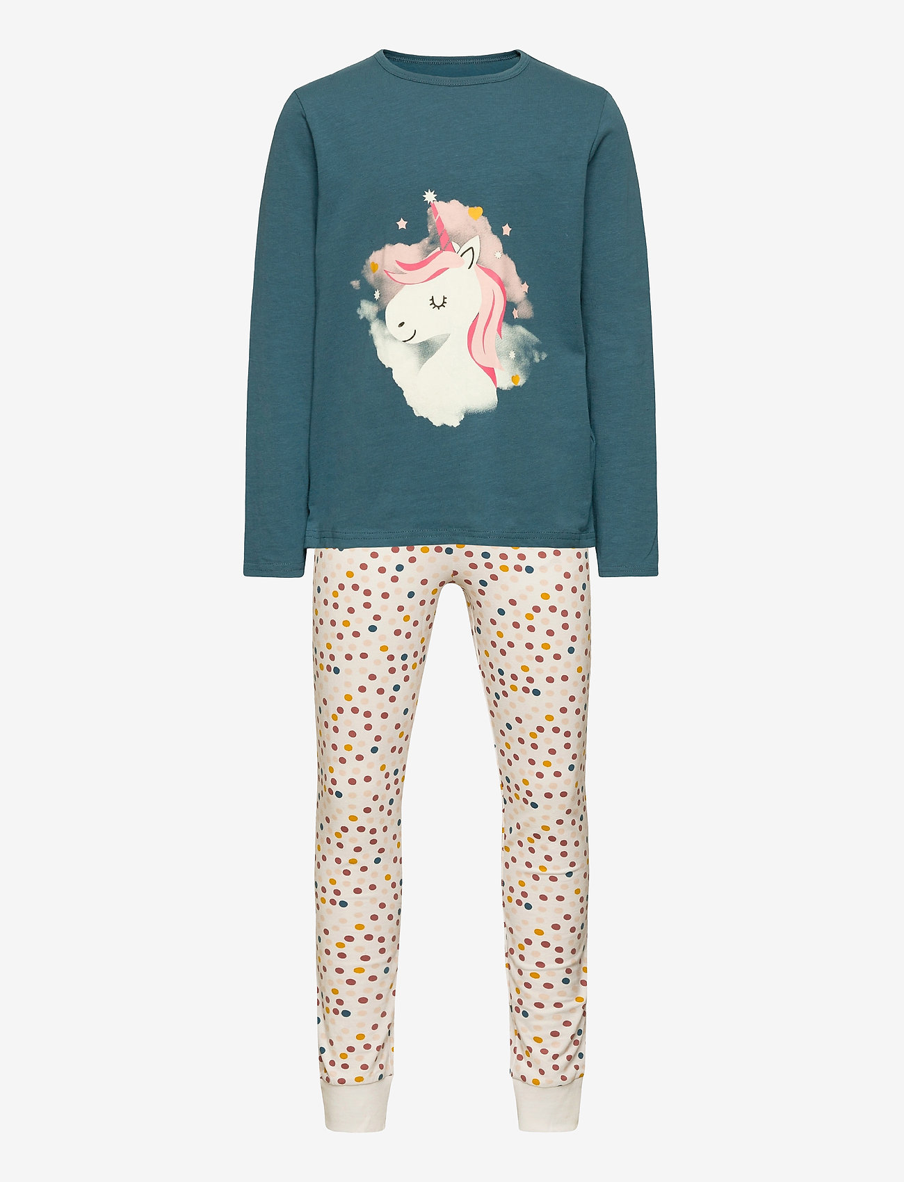 name it - NKFNIGHTSET REAL UNICORN NOOS - pyjamassæt - real teal - 1