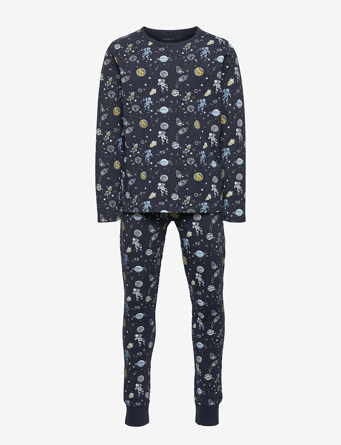 name it - NKMNIGHTSET DARK SAPPHIRE SPACE NOOS - pyjama-sets - dark sapphire - 1