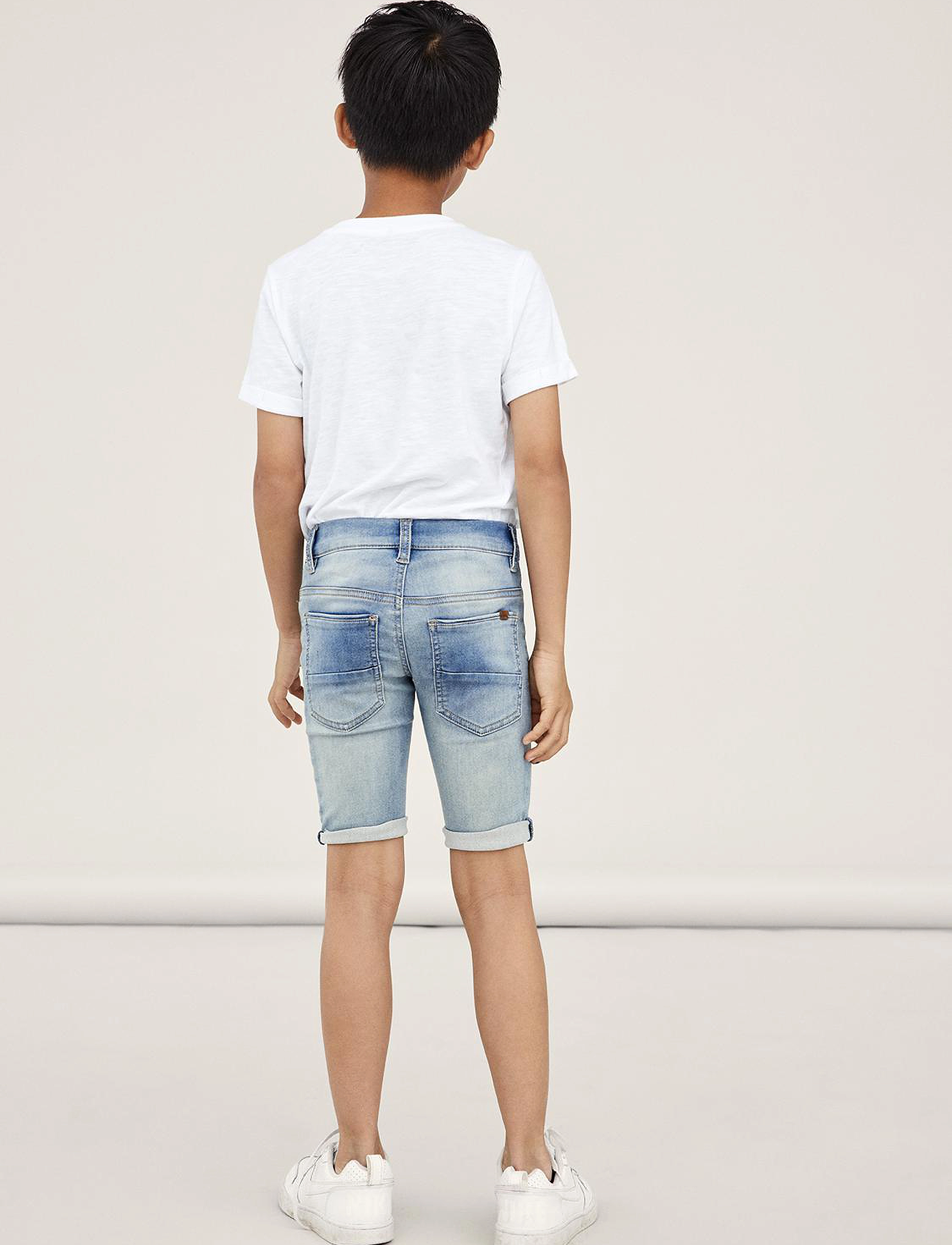 name it - NKMTHEO XSL DNM SW L SHORTS 5799-TH NOOS - light blue denim - 3