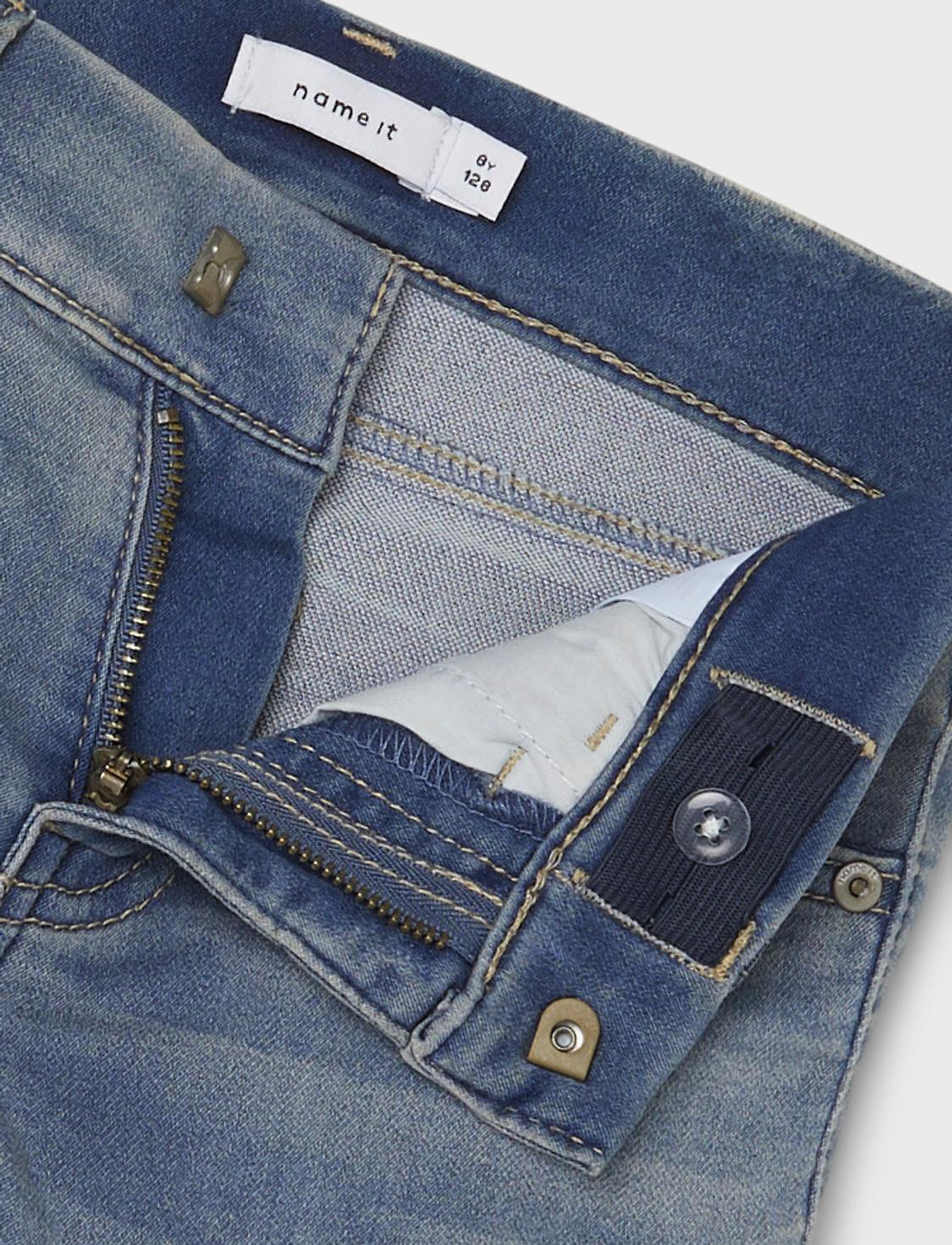 name it - NKMTHEO XSL DNM SW L SHORTS 5799-TH NOOS - light blue denim - 4
