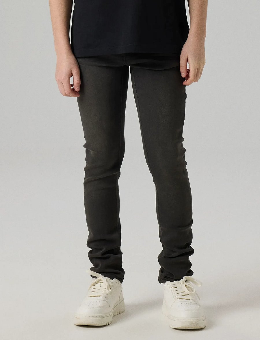 name it - NKMSILAS XSLIM JEANS 2002-TX NOOS - skinny jeans - black denim - 0