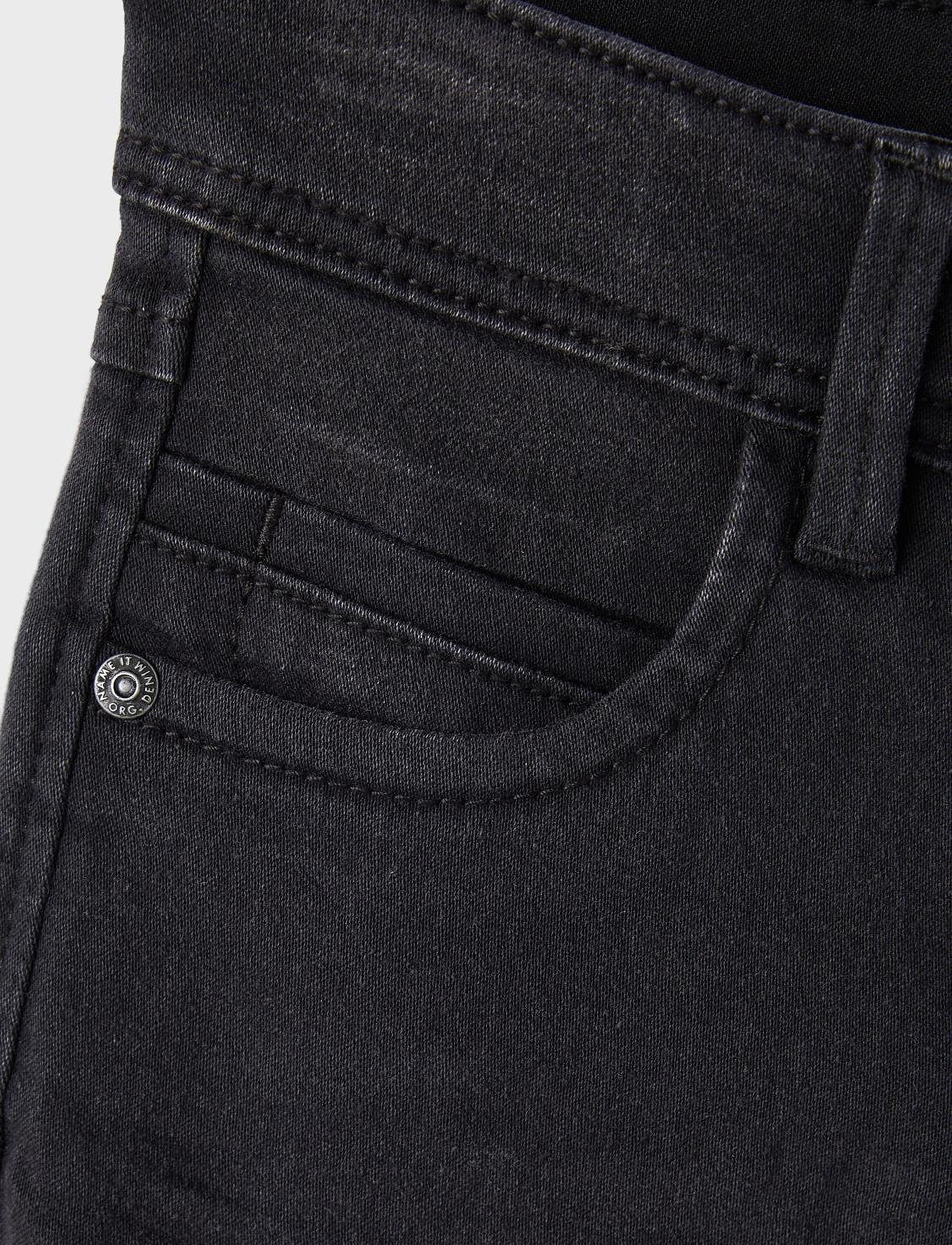 name it - NKMSILAS XSLIM JEANS 2002-TX NOOS - skinny jeans - black denim - 4