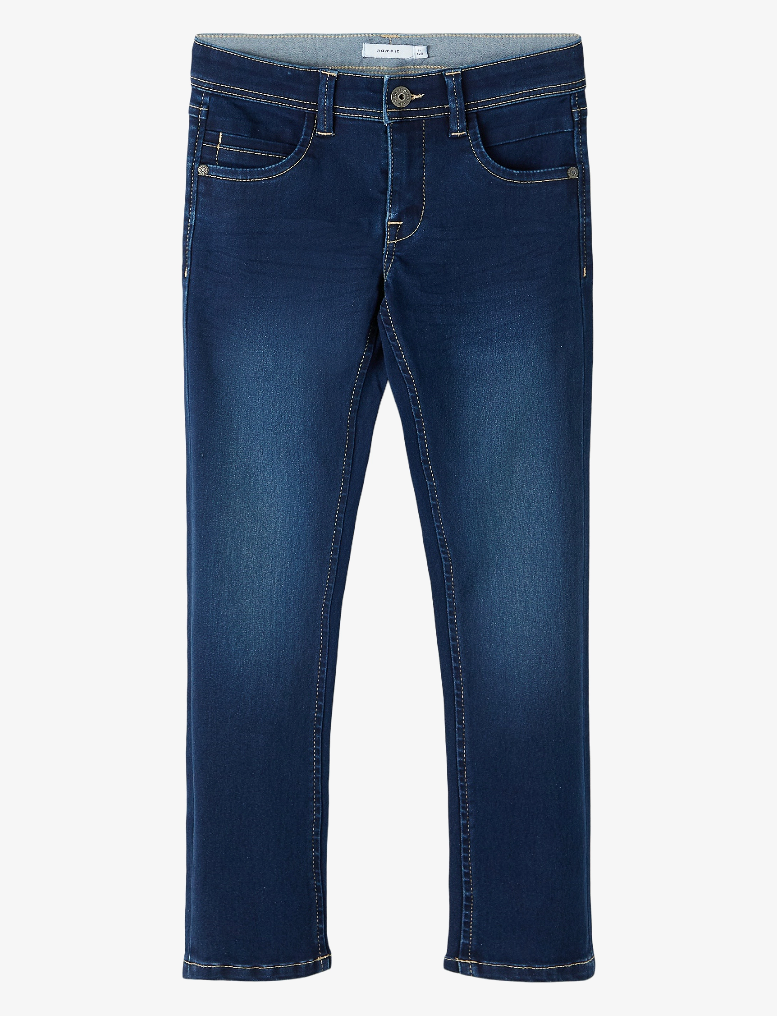 Dark Blue Denim Silas Slim Jeans Noos str. 152