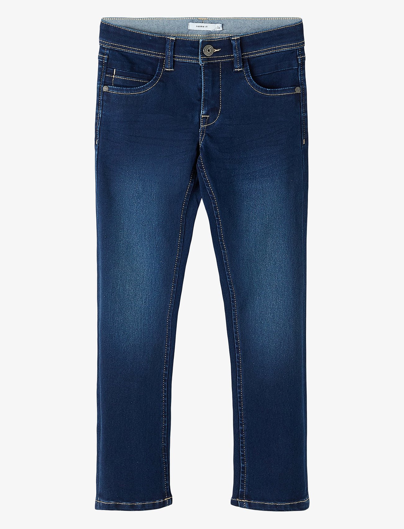 Dark Blue Denim Silas Slim Jeans Noos str. 152