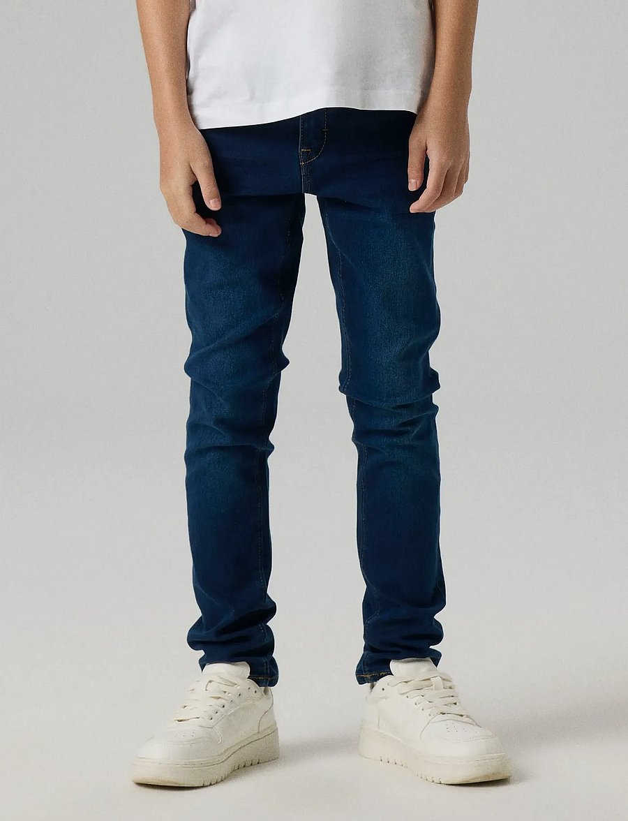 name it - NKMSILAS XSLIM JEANS 2002-TX NOOS - skinny jeans - dark blue denim - 0