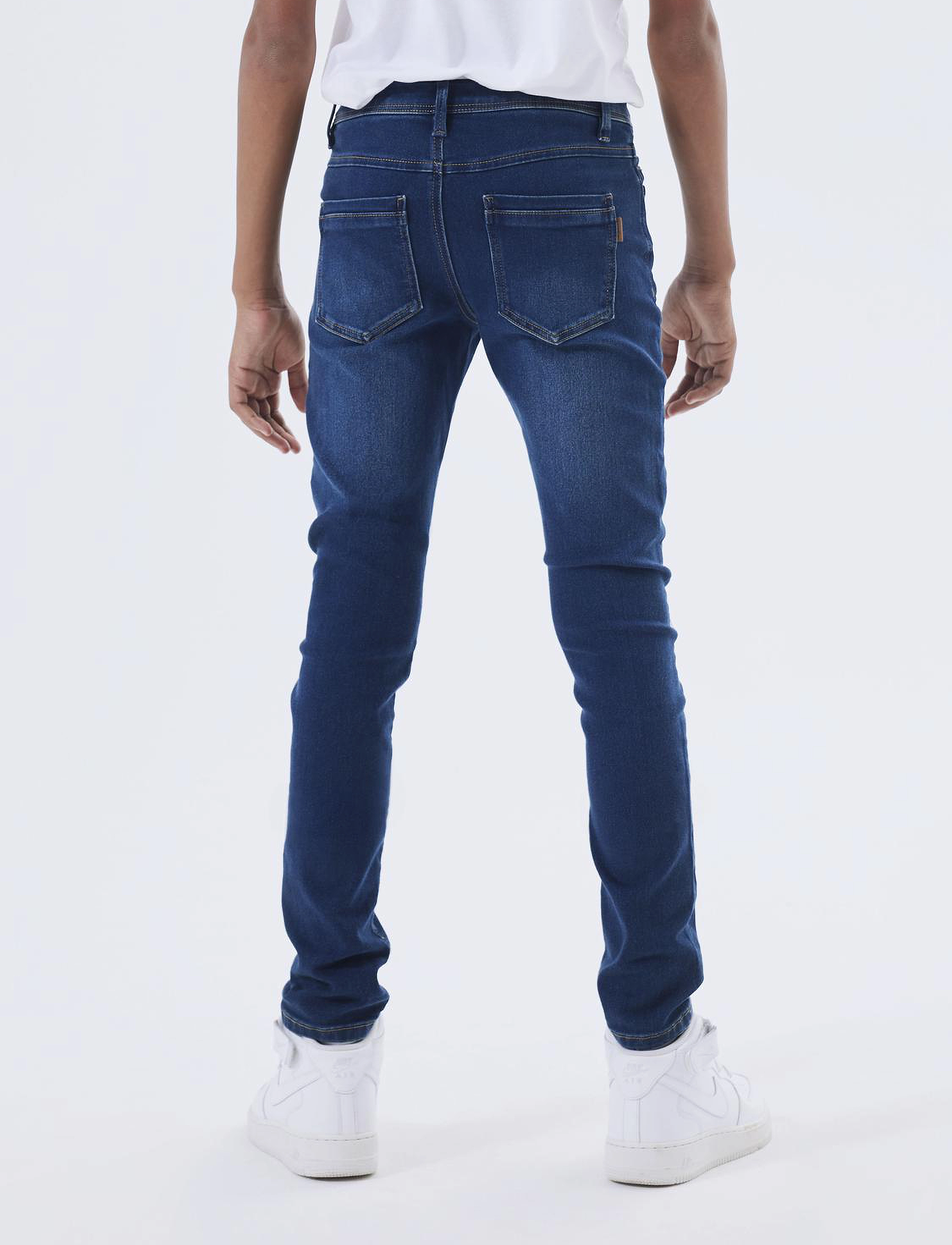 name it - NKMSILAS XSLIM JEANS 2002-TX NOOS - skinny jeans - dark blue denim - 4
