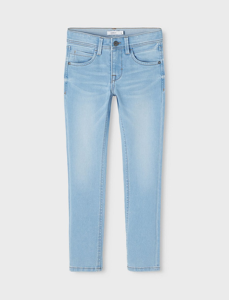 name it - NKMSILAS XSLIM JEANS 2002-TX NOOS - kitsad teksad - light blue denim - 0