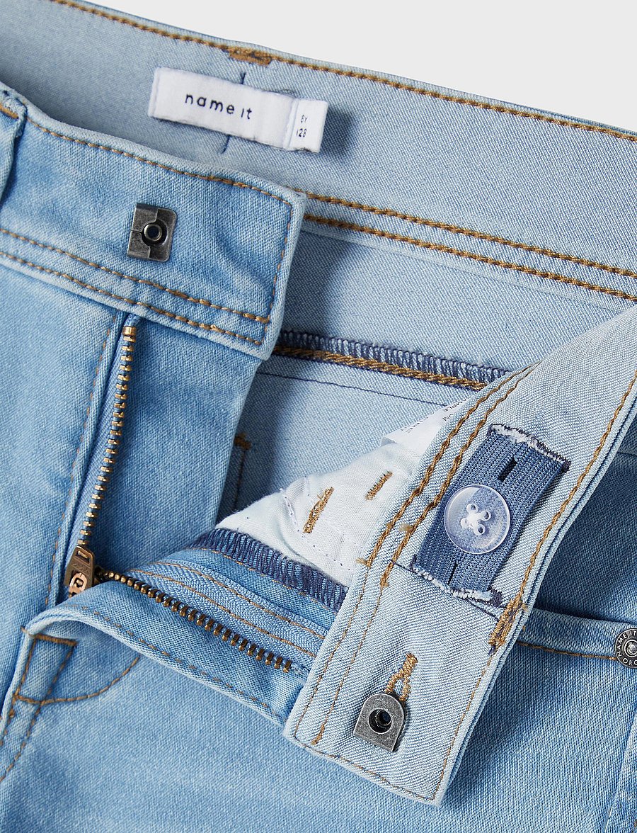 name it - NKMSILAS XSLIM JEANS 2002-TX NOOS - kitsad teksad - light blue denim - 3