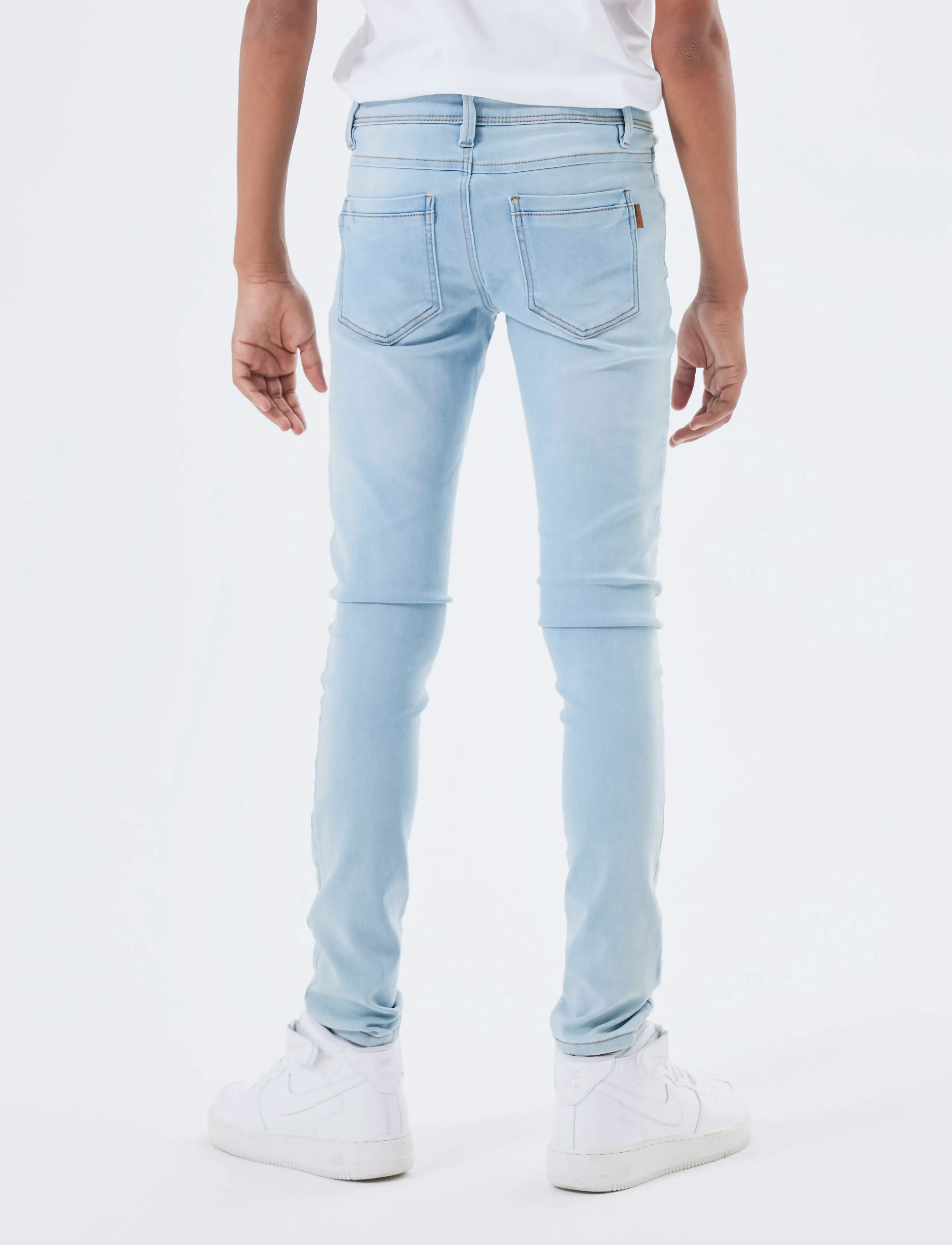 name it - NKMSILAS XSLIM JEANS 2002-TX NOOS - liibuvad teksad - light blue denim - 4