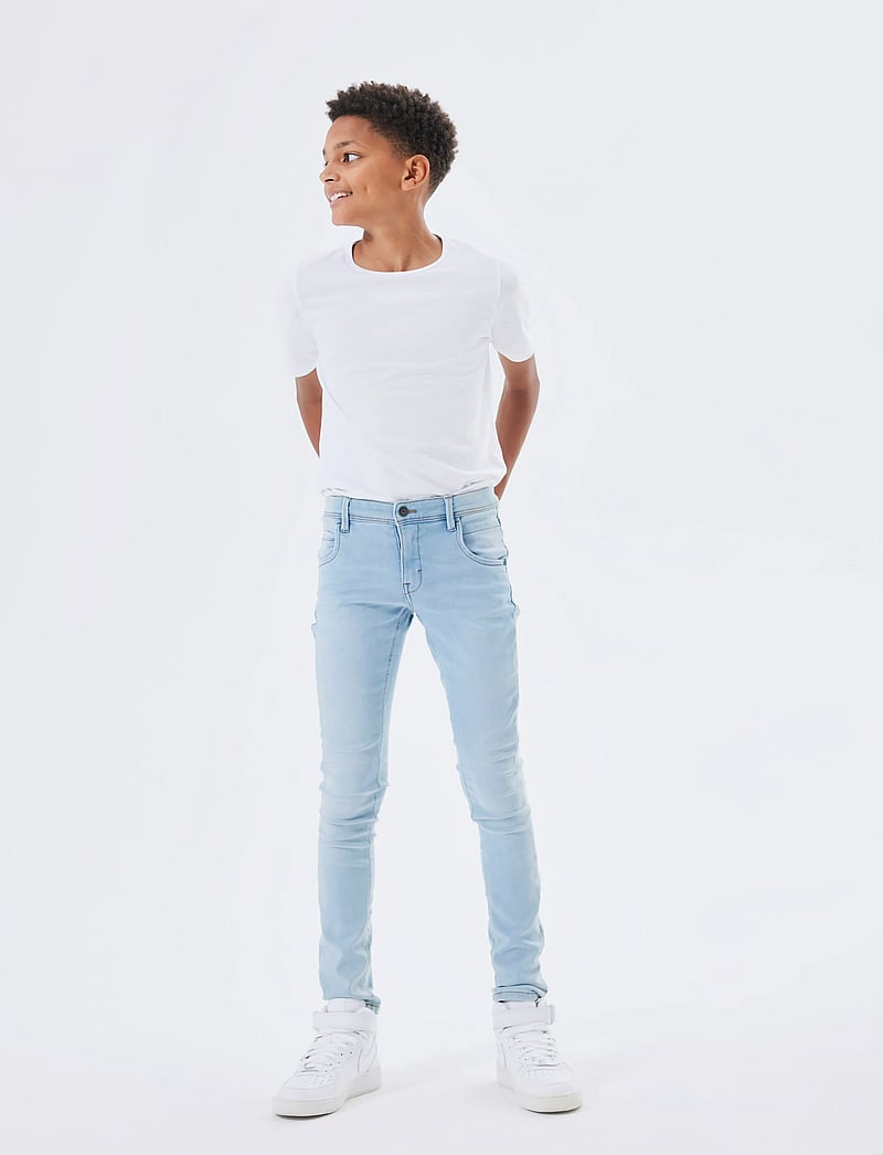name it - NKMSILAS XSLIM JEANS 2002-TX NOOS - liibuvad teksad - light blue denim - 5