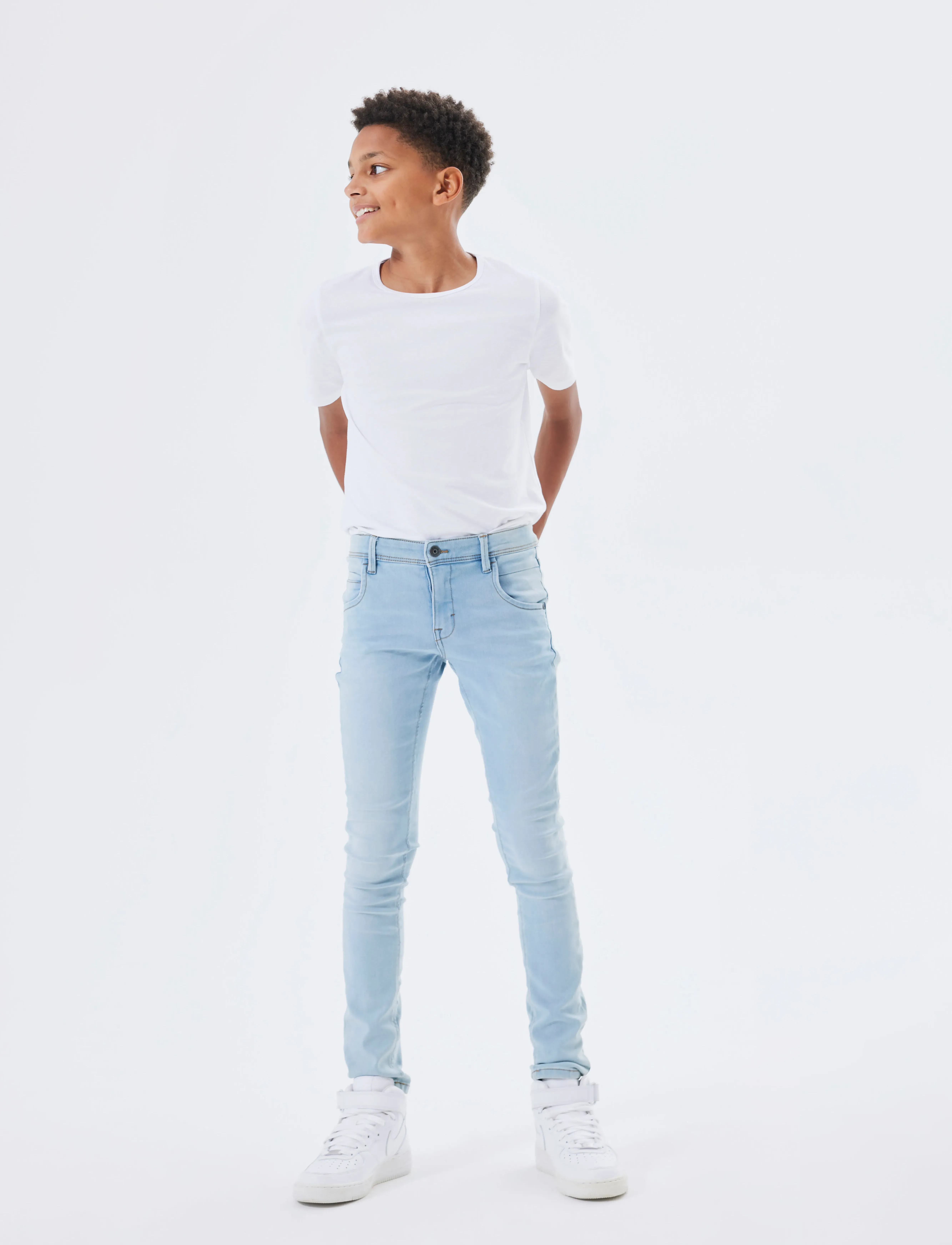 name it - NKMSILAS XSLIM JEANS 2002-TX NOOS - liibuvad teksad - light blue denim - 5