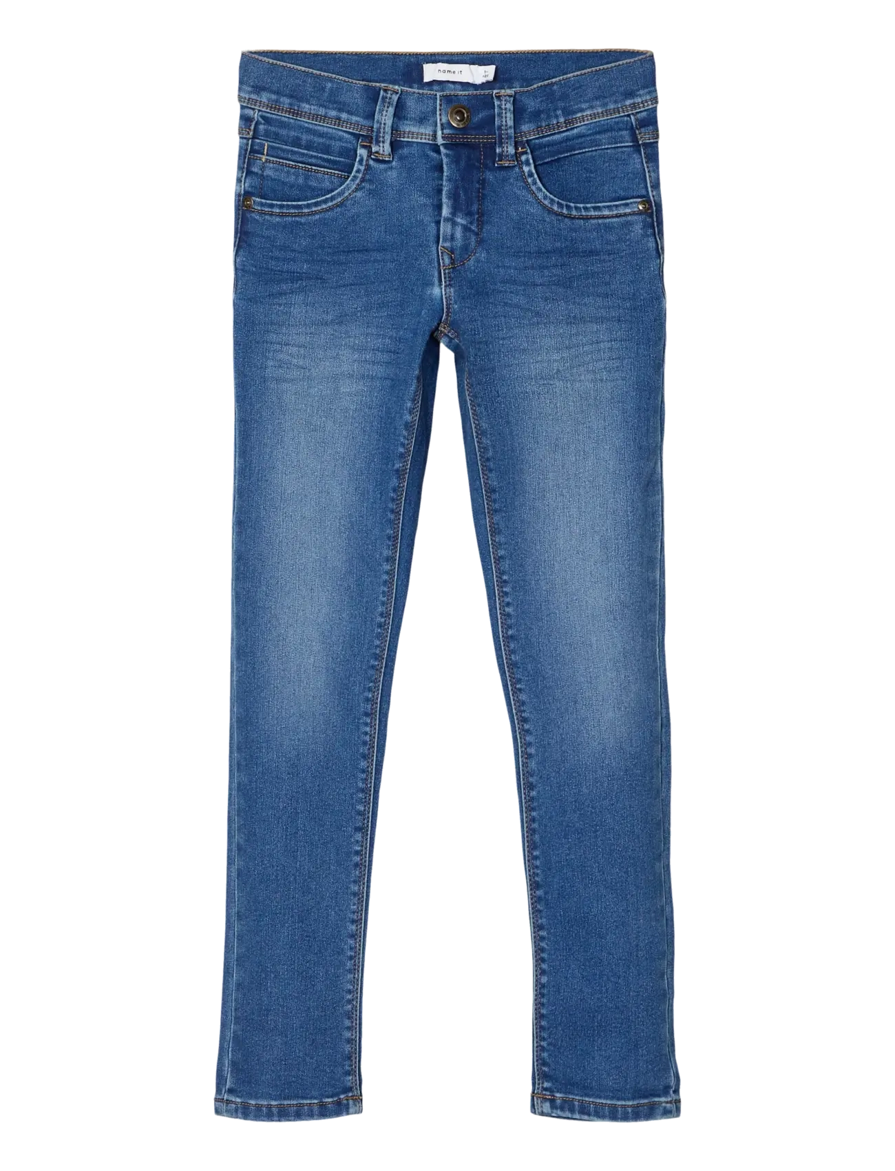 Medium Blue Denim Silas Slim Jeans Noos str. 140
