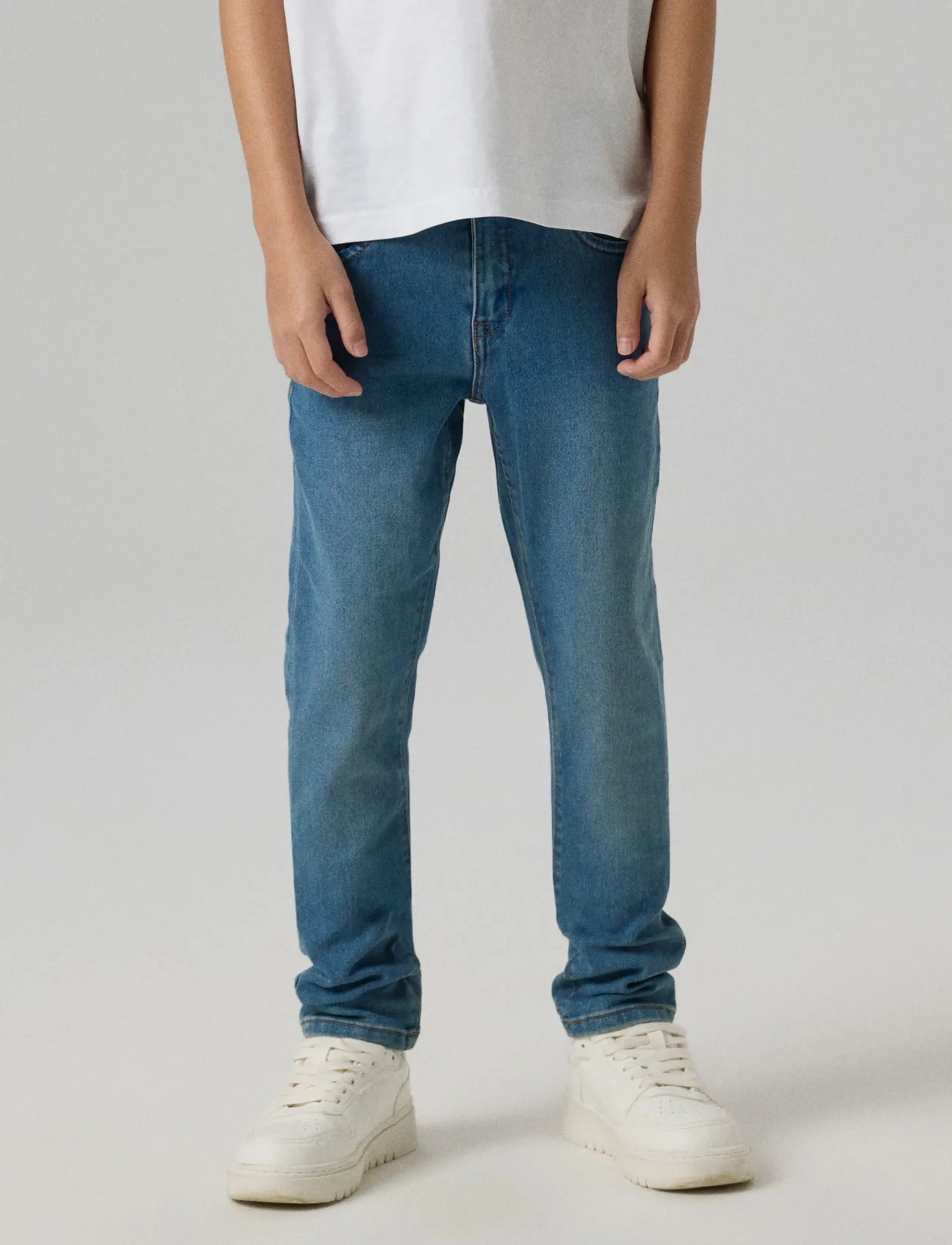 name it Nkmsilas Xslim Jeans 2002-Tx Noos, 128, Blue, Jeans > Skinny Jeans, Børn