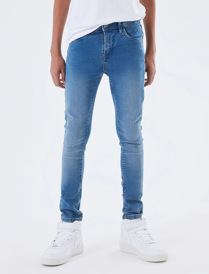 name it - NKMSILAS XSLIM JEANS 2002-TX NOOS - skinny jeans - medium blue denim - 0