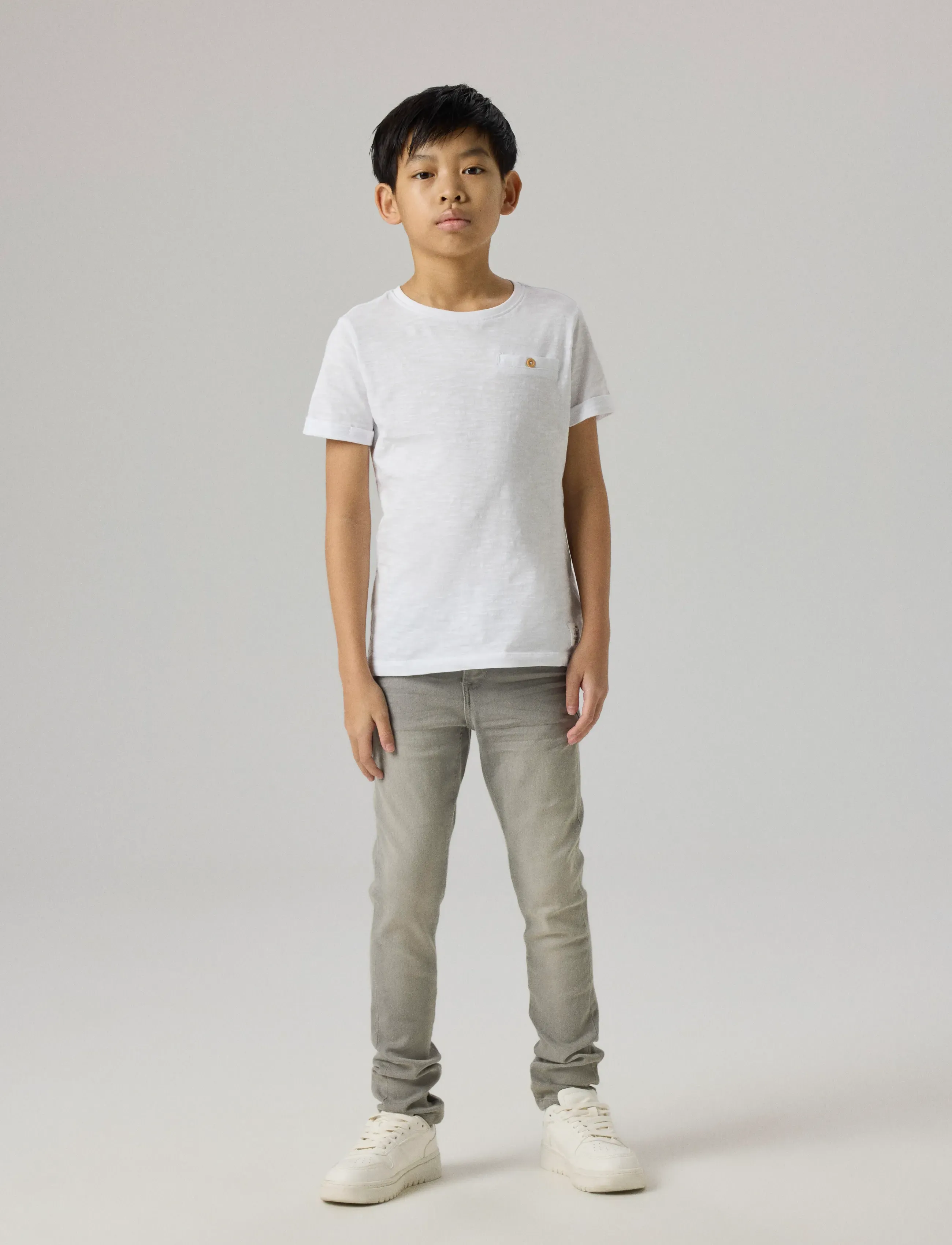 name it - NKMSILAS XSLIM JEANS 2002-TX NOOS - skinny jeans - medium grey denim - 4