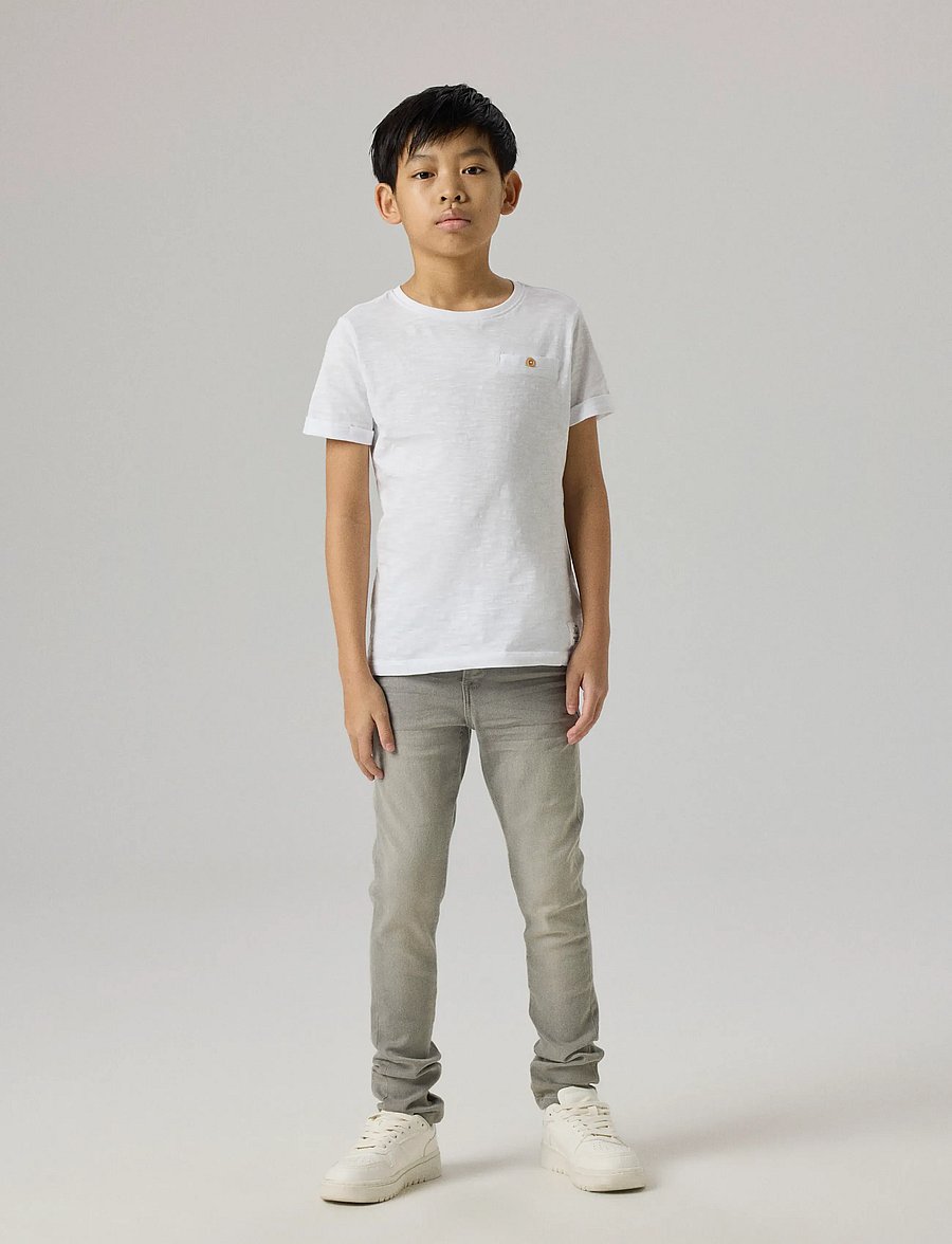 name it - NKMSILAS XSLIM JEANS 2002-TX NOOS - skinny jeans - medium grey denim - 4