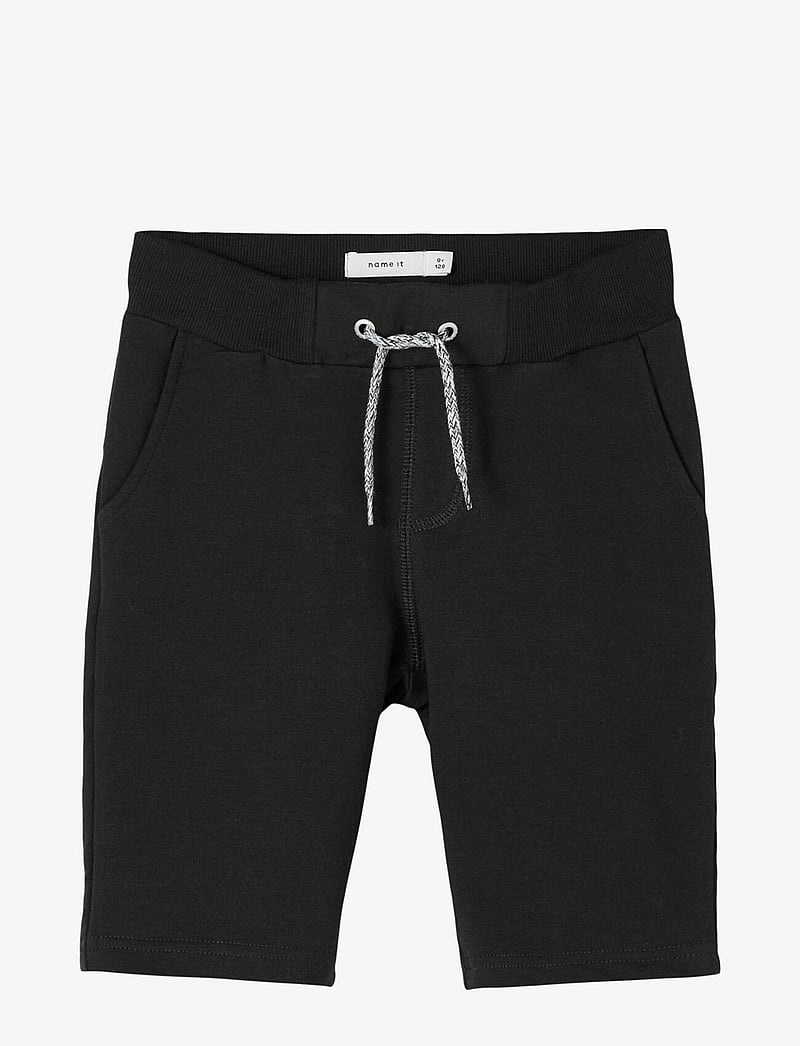 name it - NKMHONK SWE LONG SHORTS UNB NOOS - sweatshorts - black - 1
