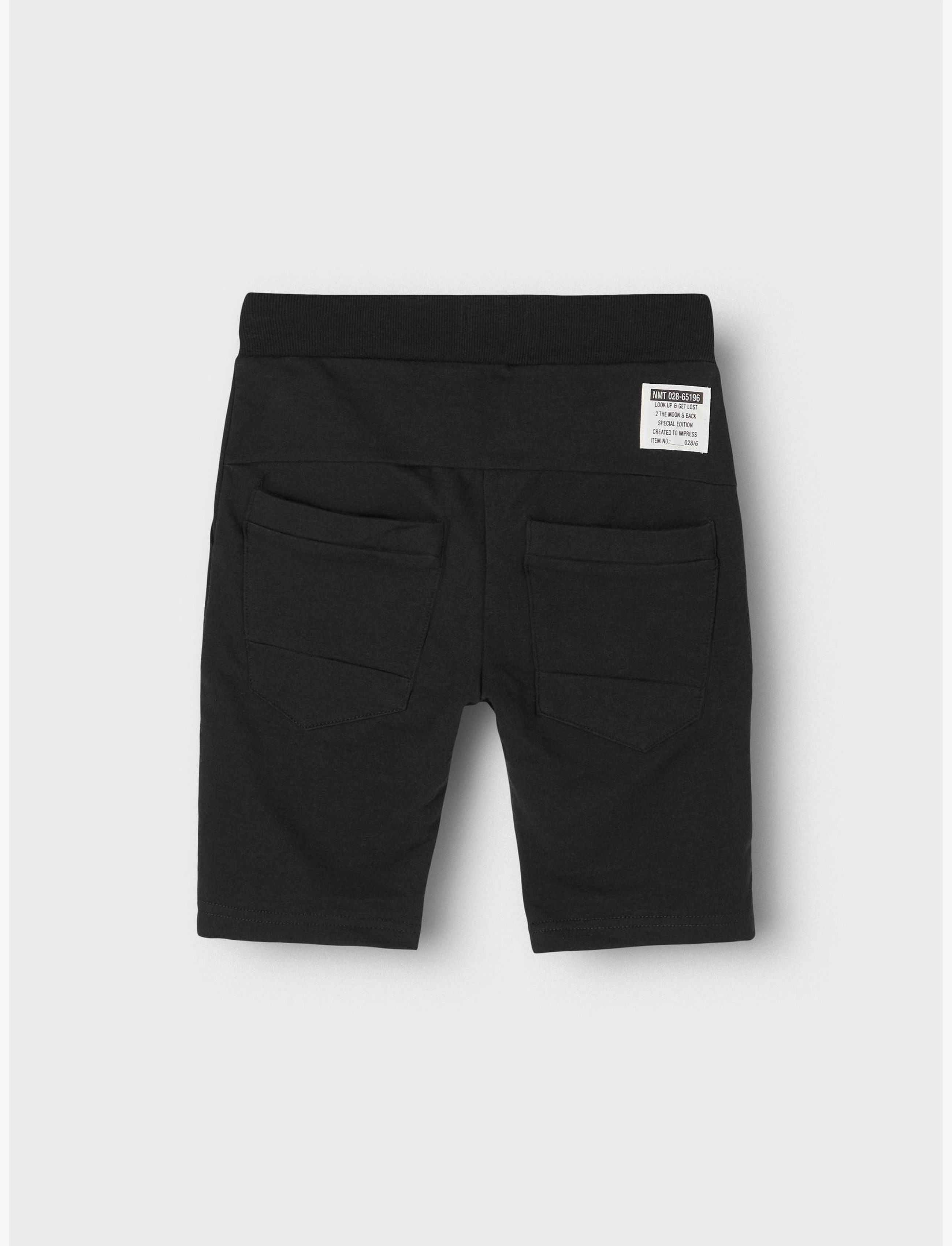name it - NKMHONK SWE LONG SHORTS UNB NOOS - sweat shorts - black - 2