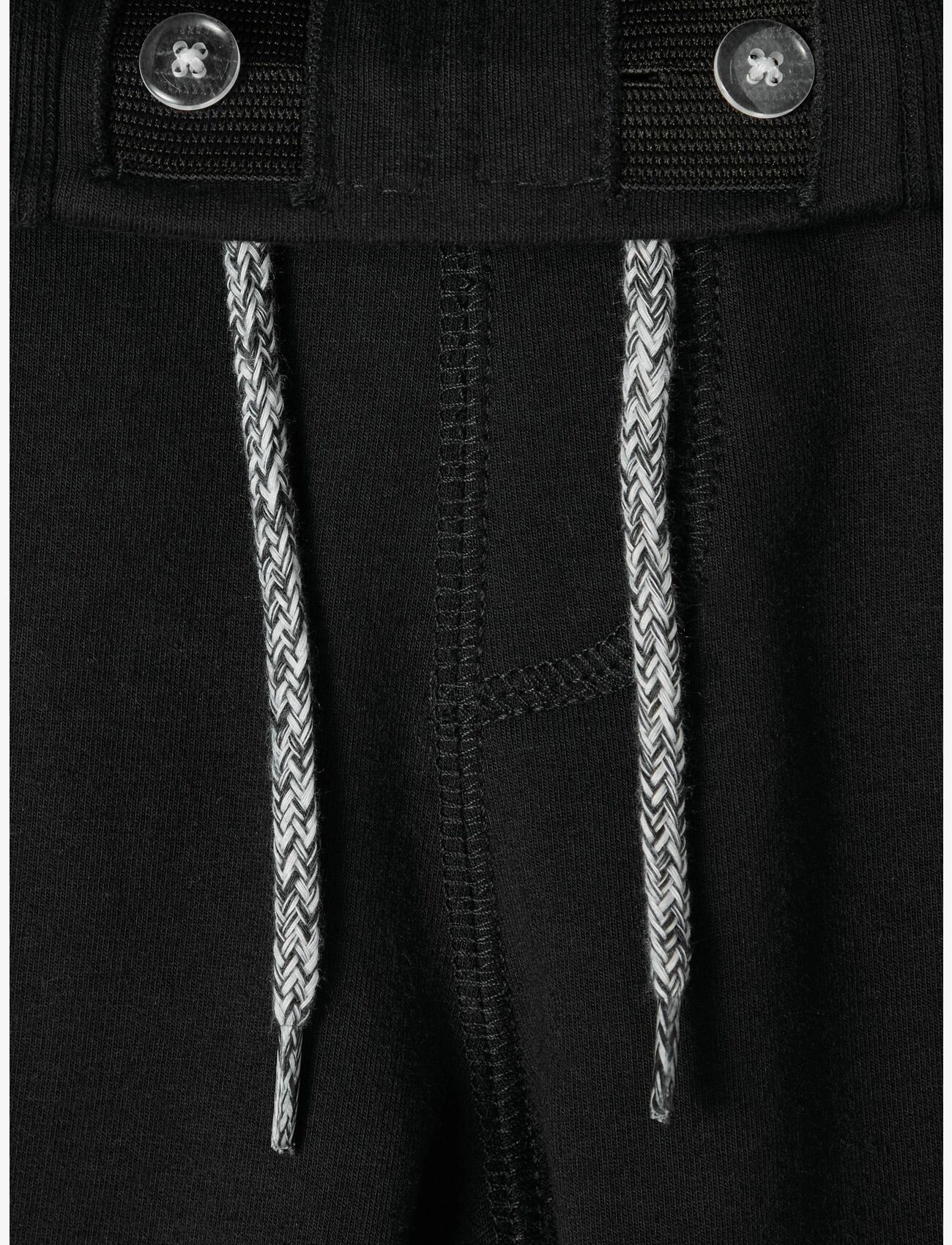 name it - NKMHONK SWE LONG SHORTS UNB NOOS - sweat shorts - black - 3