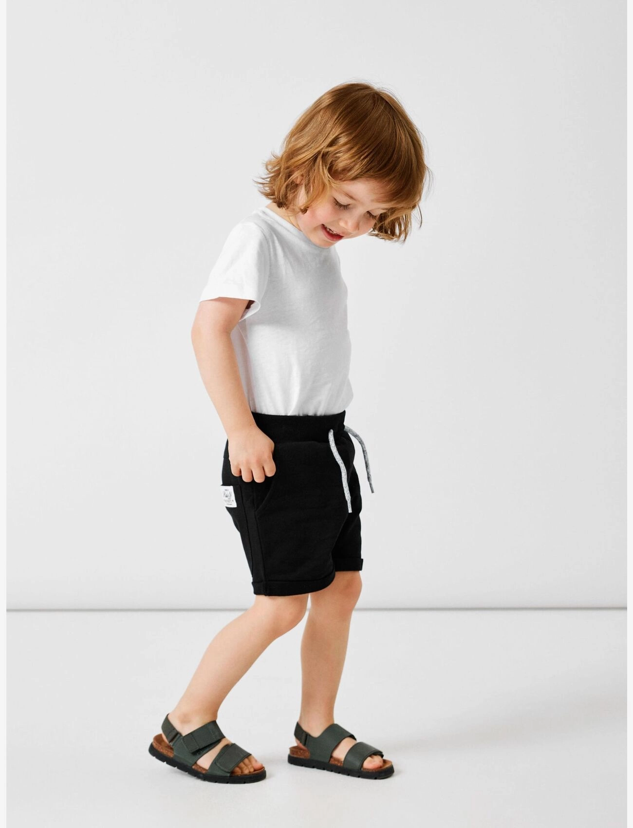 name it - NKMHONK SWE LONG SHORTS UNB NOOS - sweat shorts - black - 4