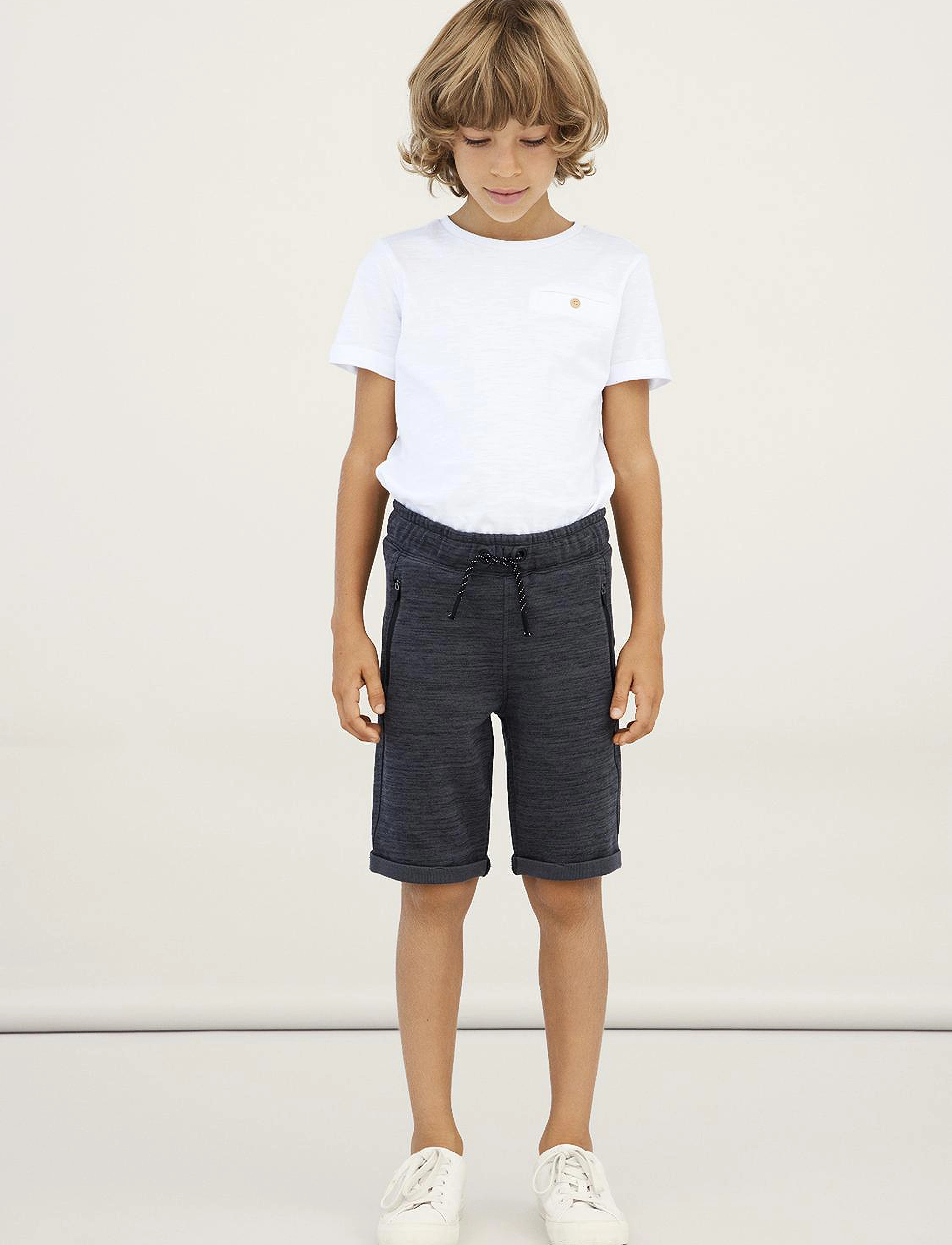name it - NKMSCOTTT SWE LONG SHORTS UNB NOOS - asphalt - 5