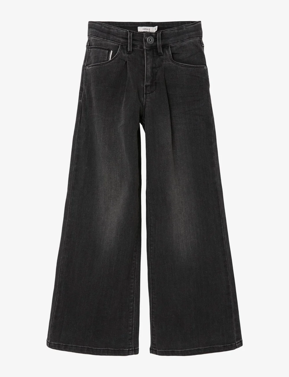 name it - NKFBWIDE DNMTASPERS 2528 PANT - vida jeans - black denim - 1