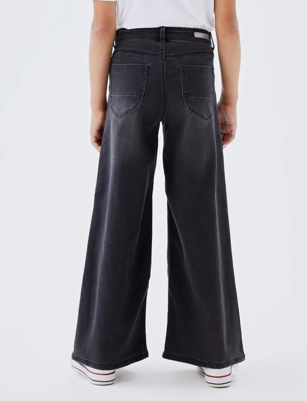 name it - NKFBWIDE DNMTASPERS 2528 PANT - vida jeans - black denim - 3