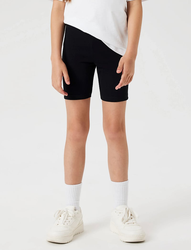 name it - NKFVIVIAN 2P SOLID SHORT LEGGING NOOS - casual shorts - black - 3