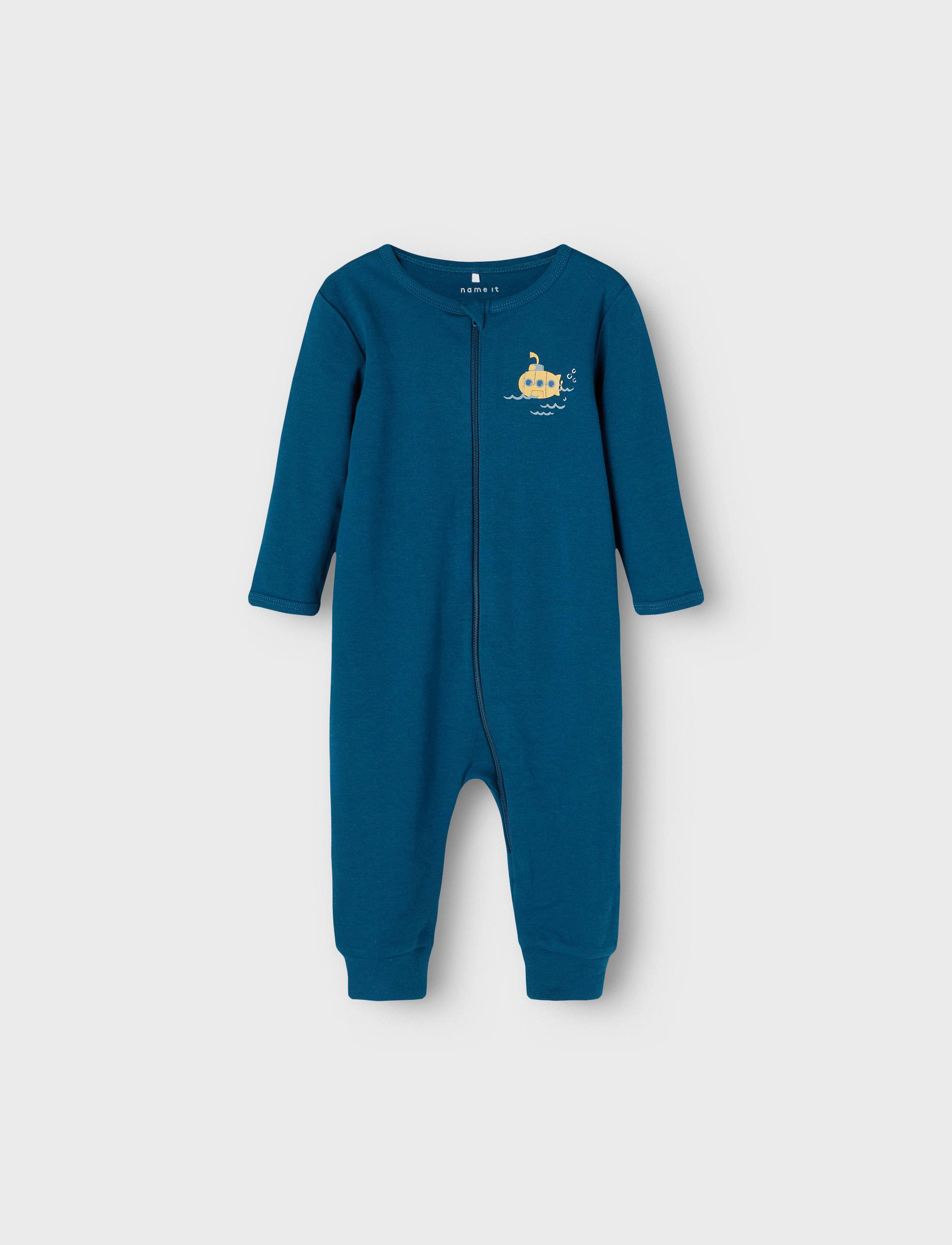 name it - NBMNIGHTSUIT 2P ZIP LEGION BLUE NOOS - legion blue - 1
