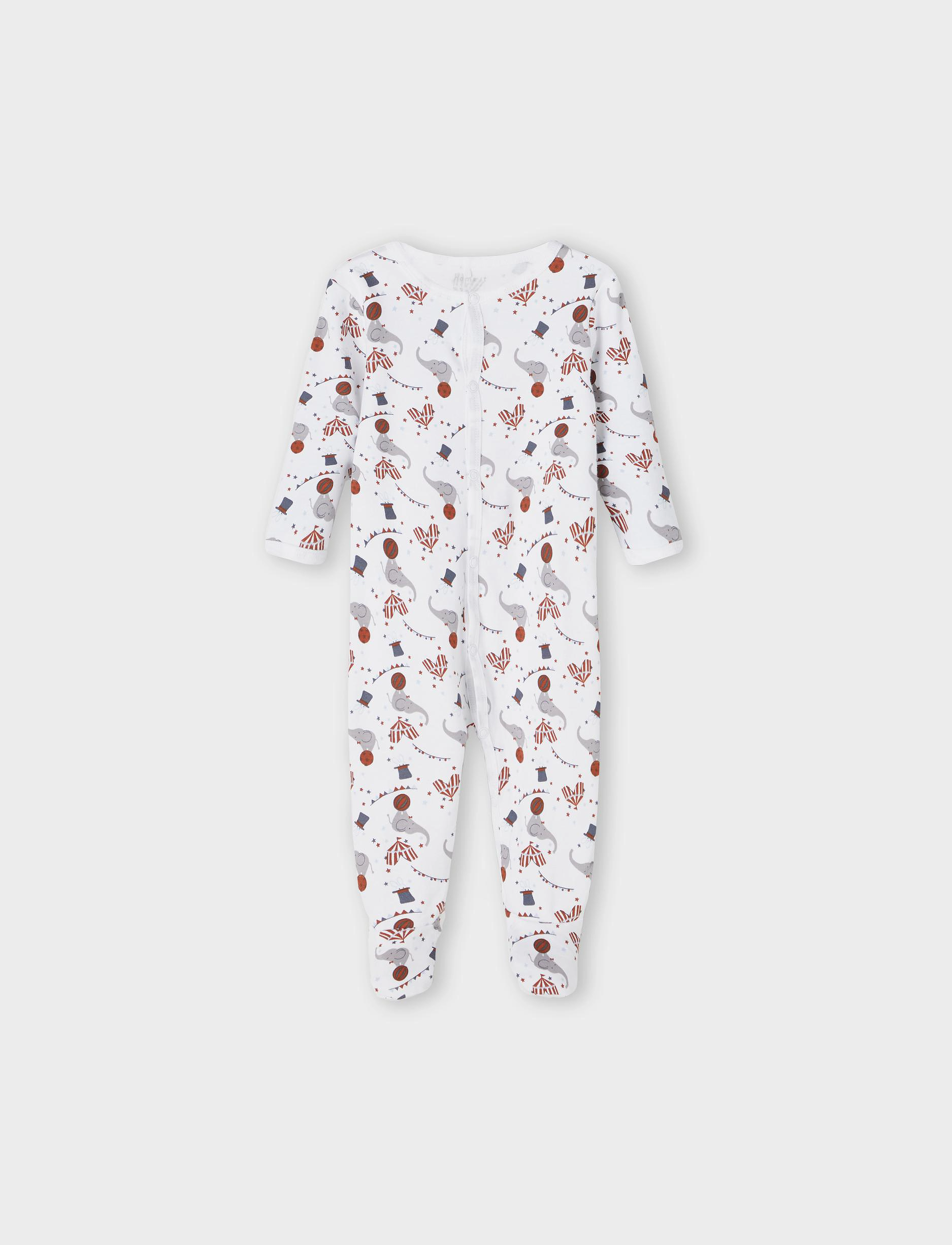 name it - NBNNIGHTSUIT 2P W/F GREY MEL CIRCUS NOOS - grey melange - 3