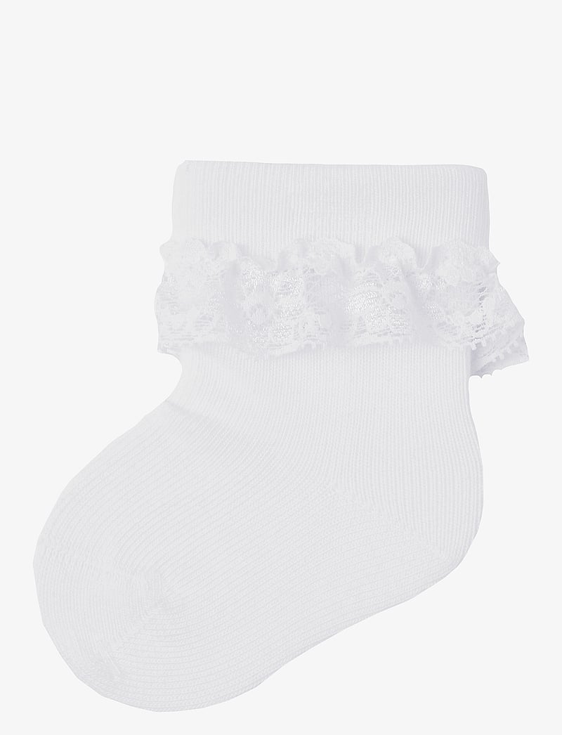 name it - NBFOPAGNA SOCK - baby socks - bright white - 0