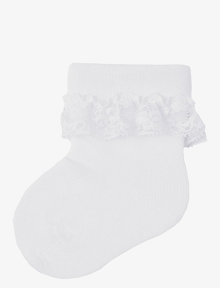 name it - NBFOPAGNA SOCK - bebisstrumpor - bright white - 0